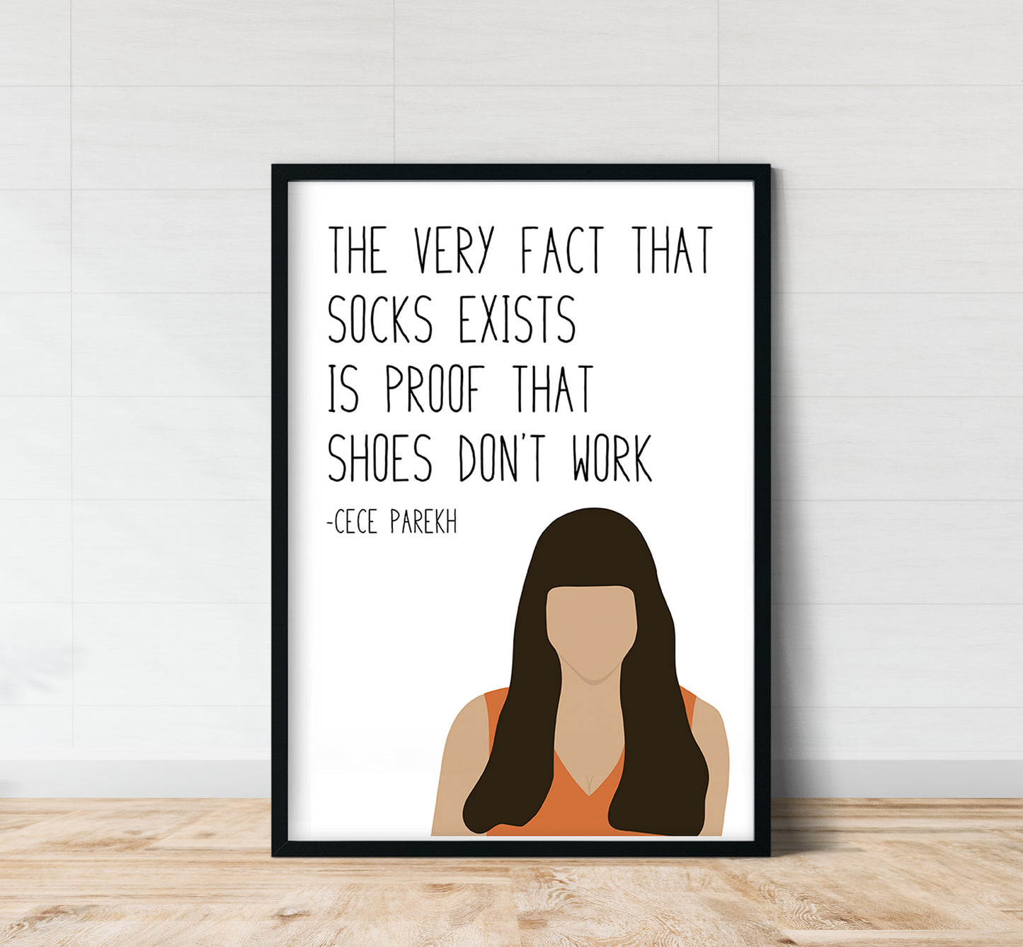 Cece " Socks " Quote Print | New Girl Prints