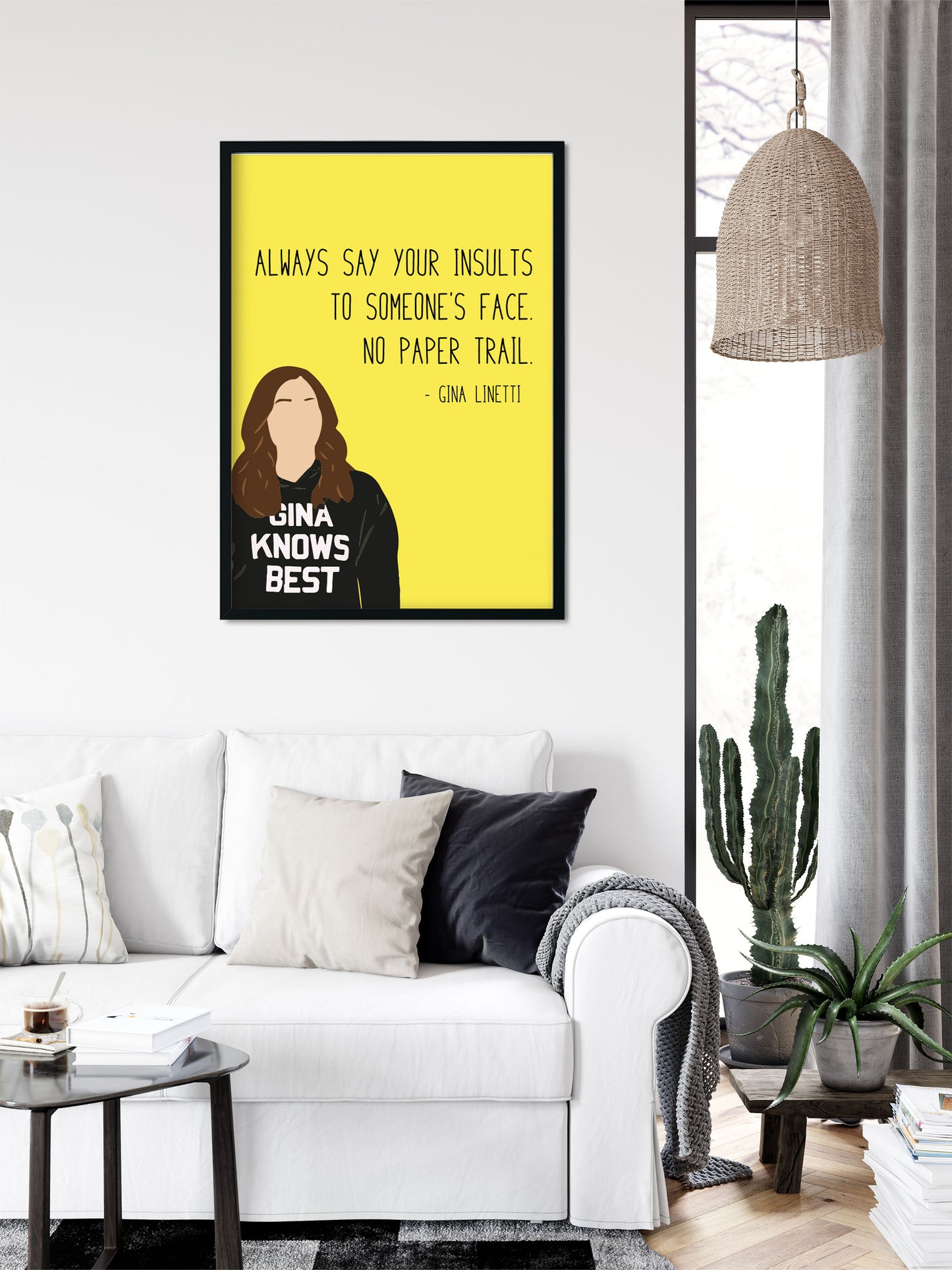 Gina Linetti " Insult " Quote Print | B99 Prints