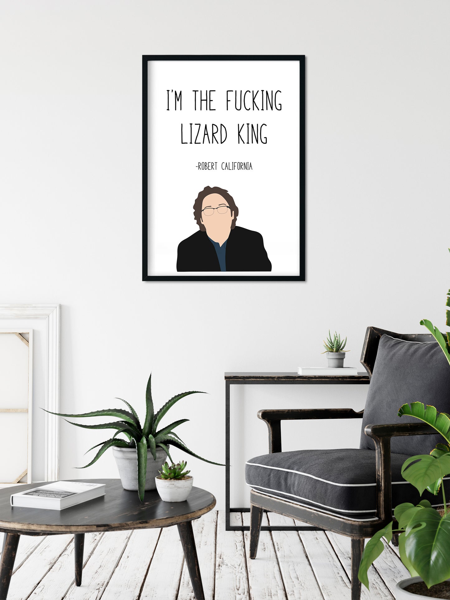 Robert California " Lizard King " Quote Print | The Office Prints