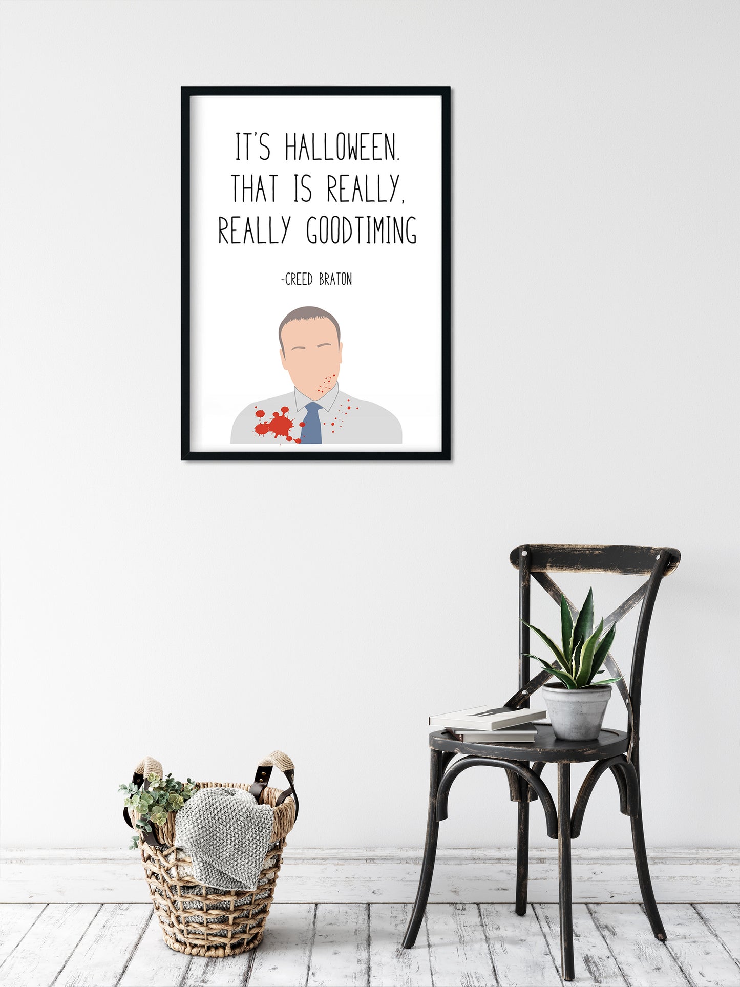 Creed Bratton " Halloween " Quote Print | The Office Prints