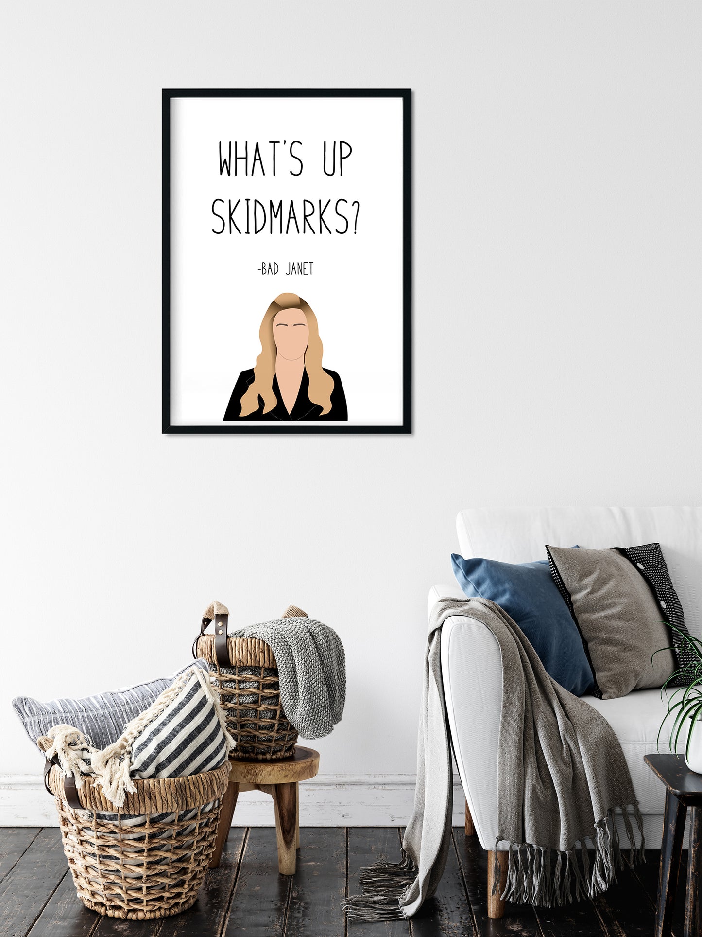 Bad Janet " Skidmark " Quote Print | Good Place Prints