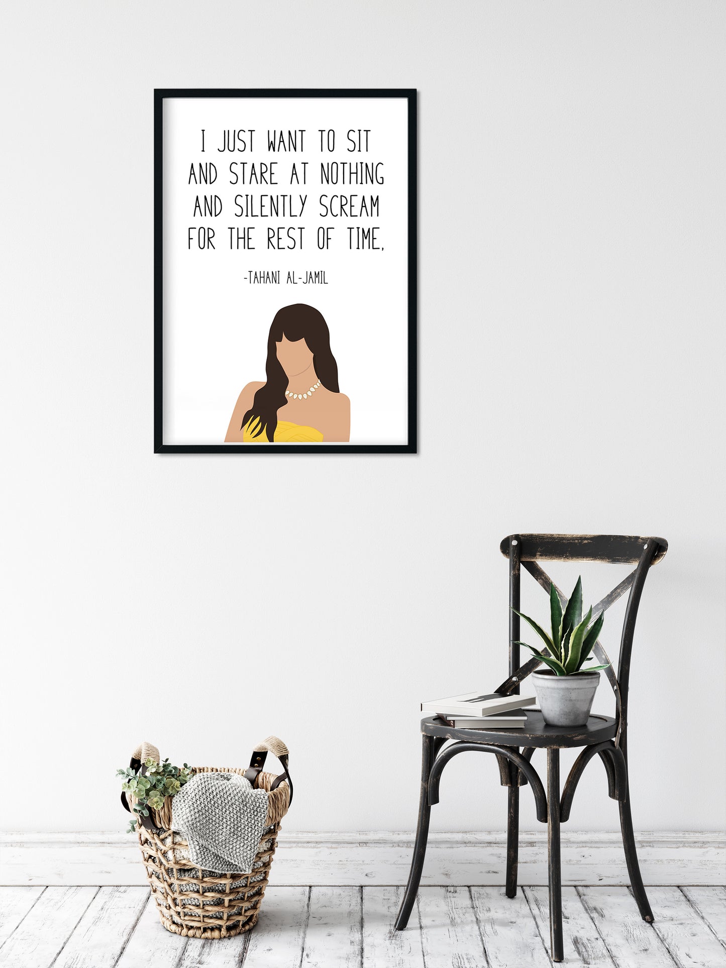 Tahani " Silently Scream " Quote Print | Good Place Prints