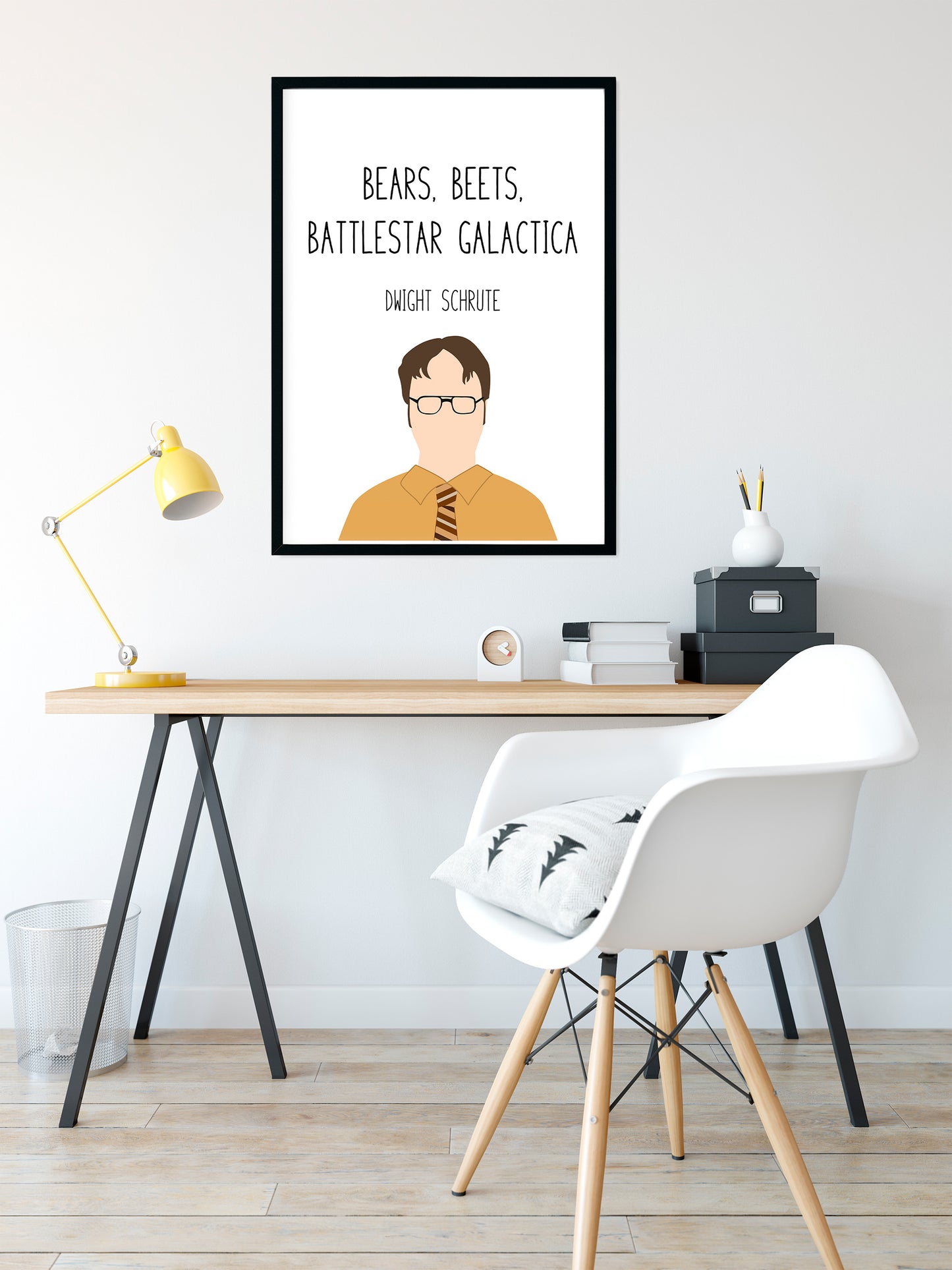 Dwight Schrute " Bears Beets " Quote Print | The Office Prints