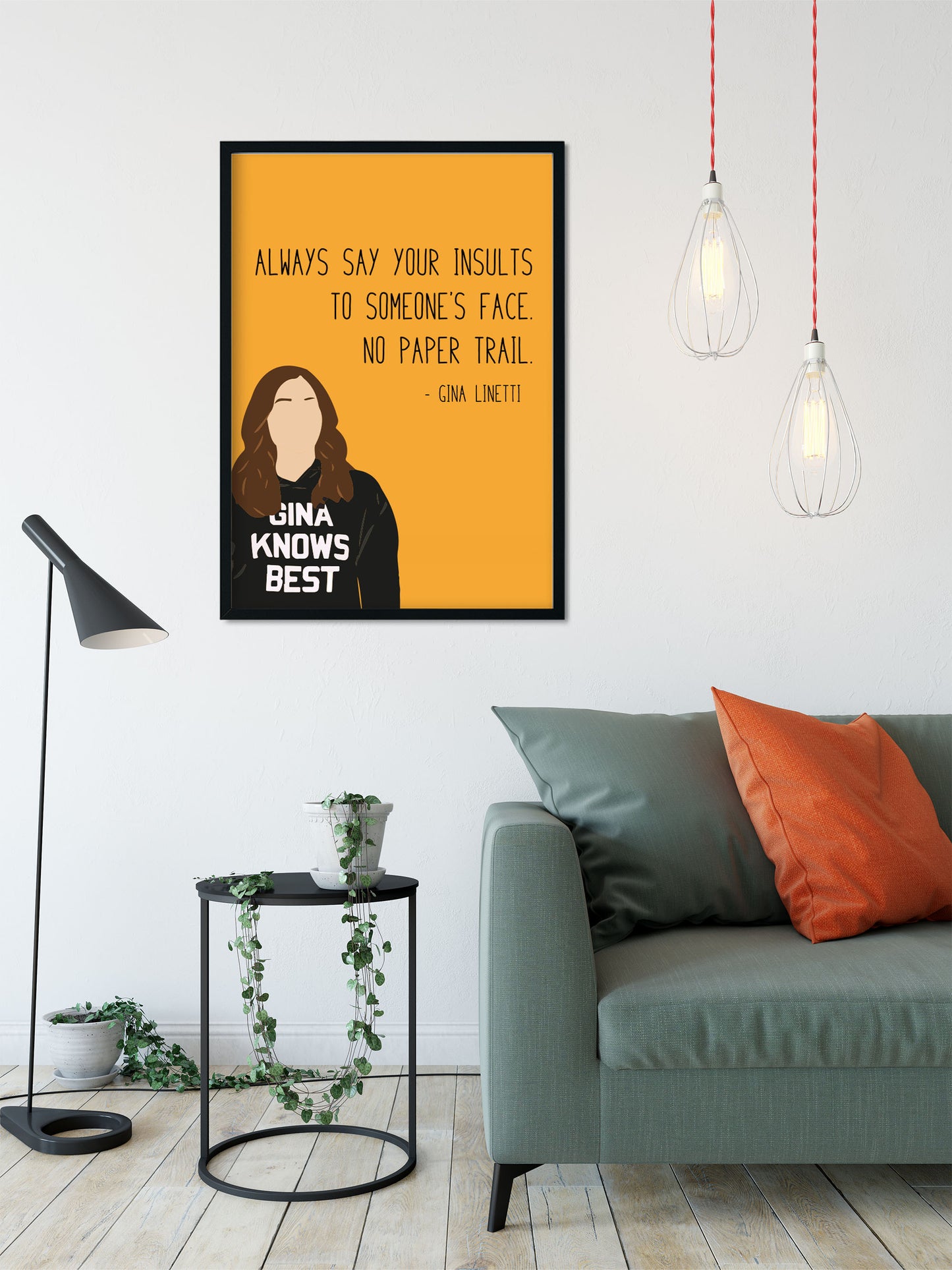 Gina Linetti " Insult " Quote Print | B99 Prints