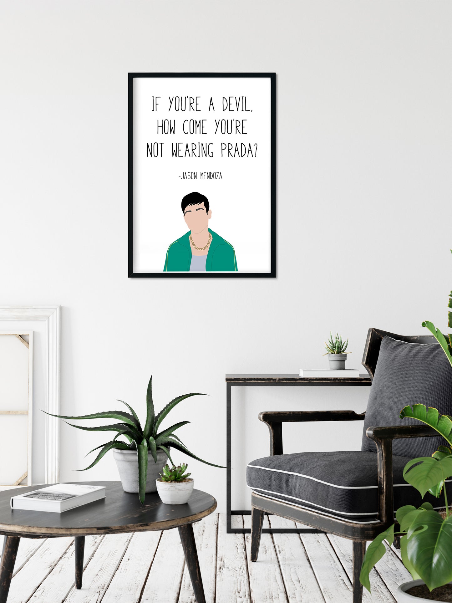 Jason Mendoza " Devil " Quote Print | Good Place Prints