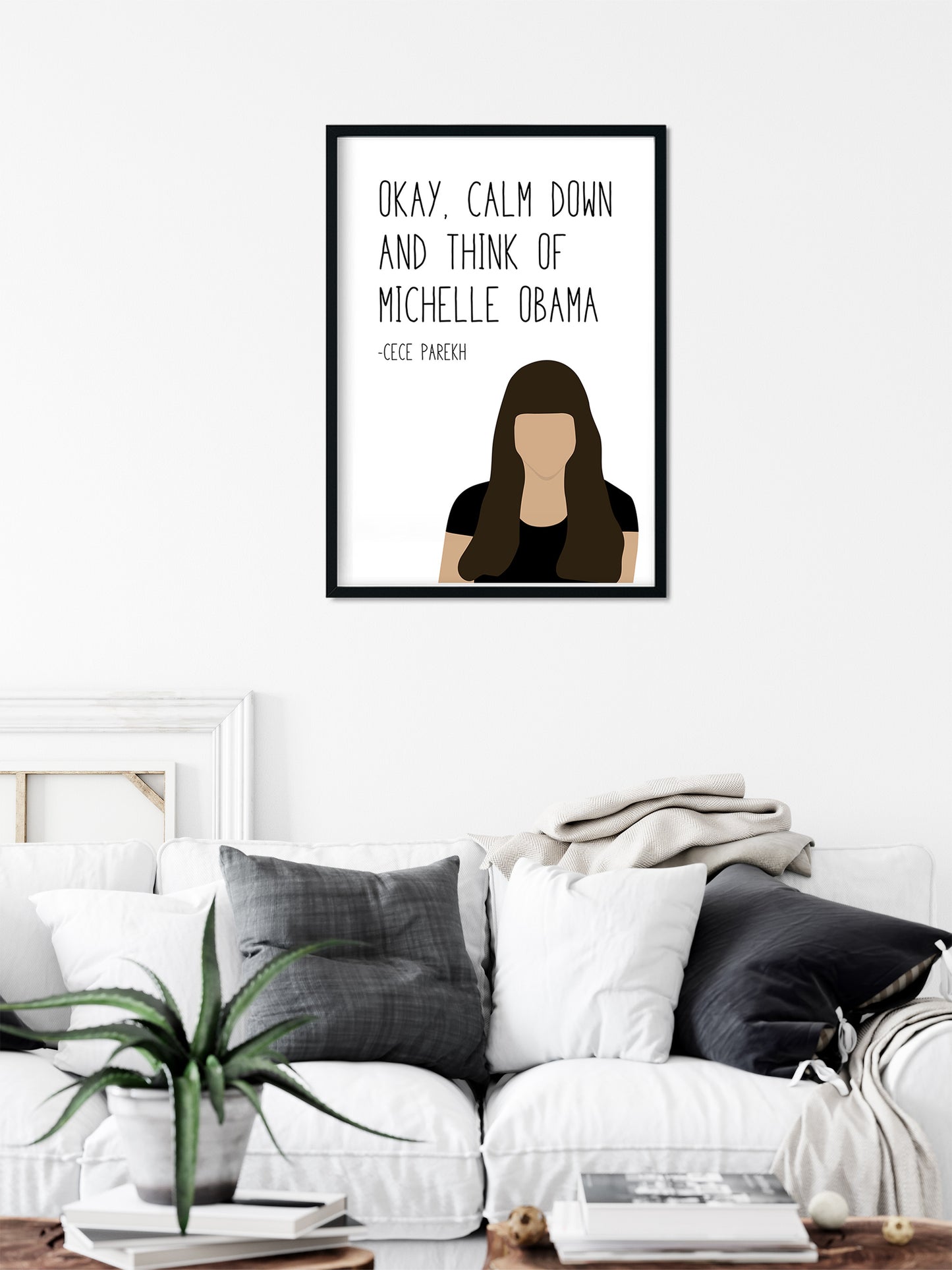 Cece " Calm Down " Quote Print | New Girl Prints