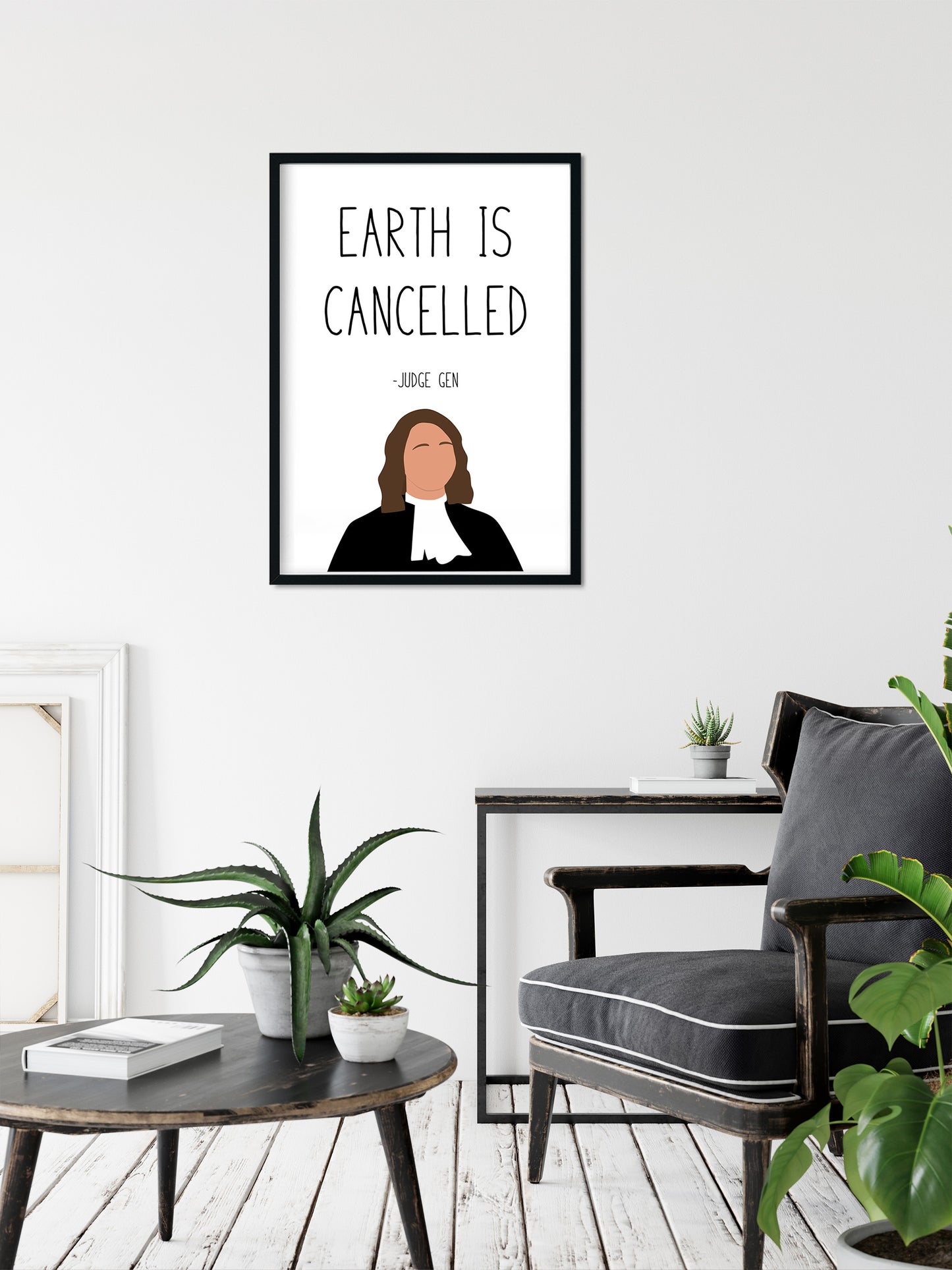 Judge " Earth is Cancelled " Quote Print | Good Place Prints