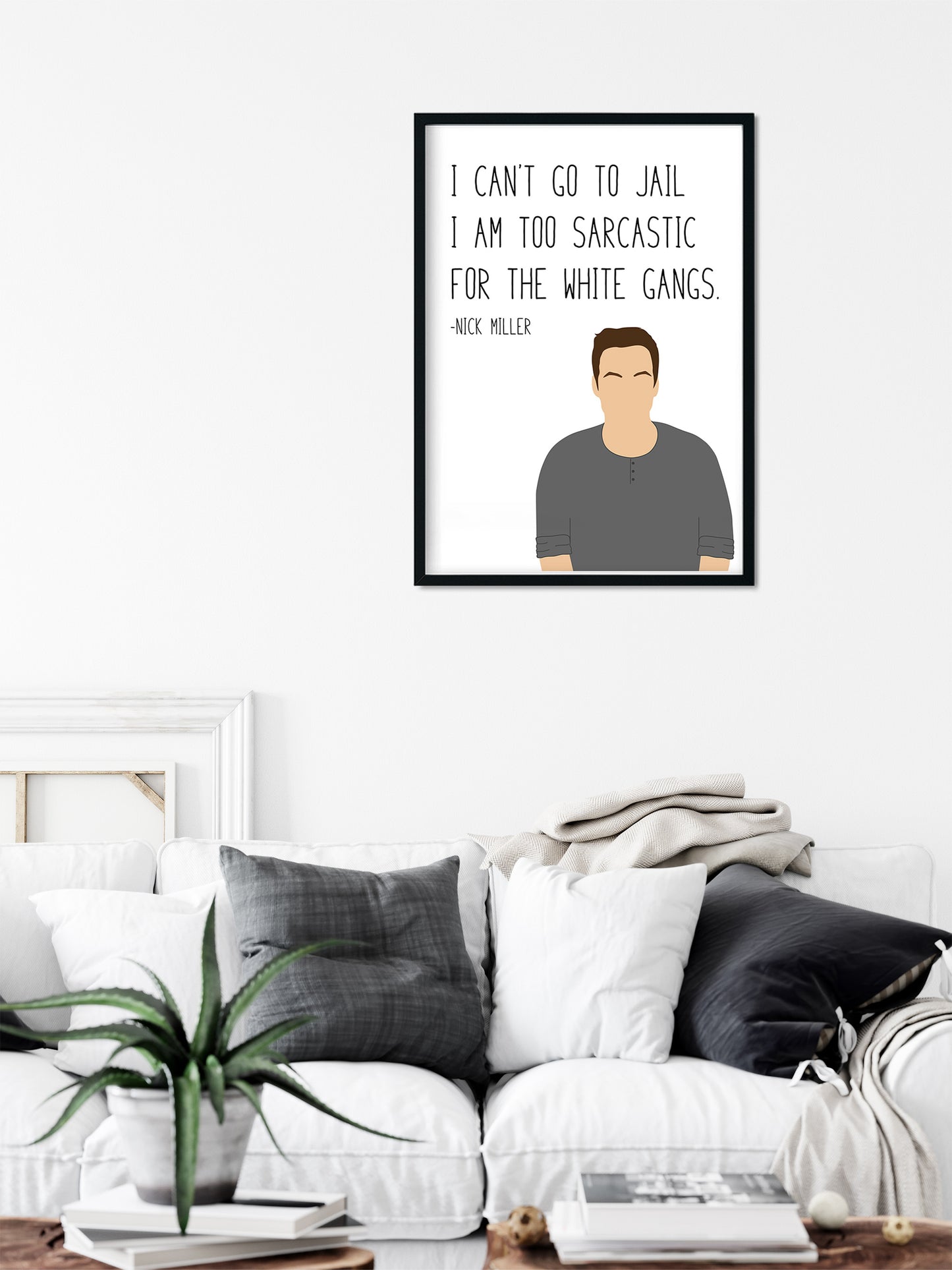Nick Miller " Jail " Quote Print | New Girl Prints
