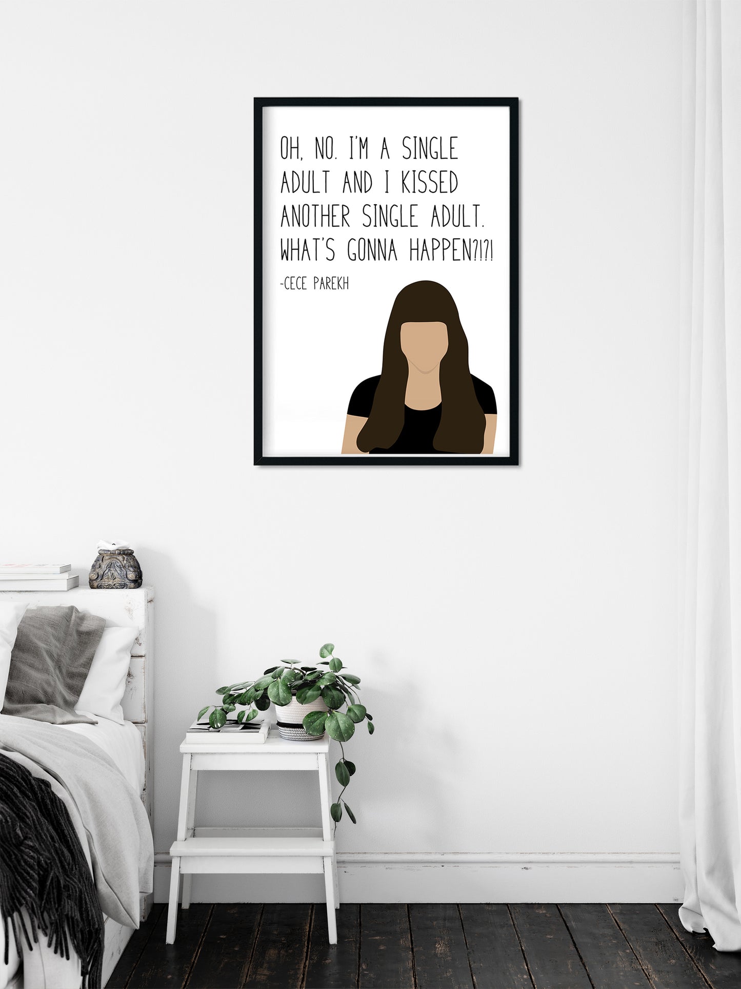 Cece " Single Adult " Quote Print | New Girl Prints