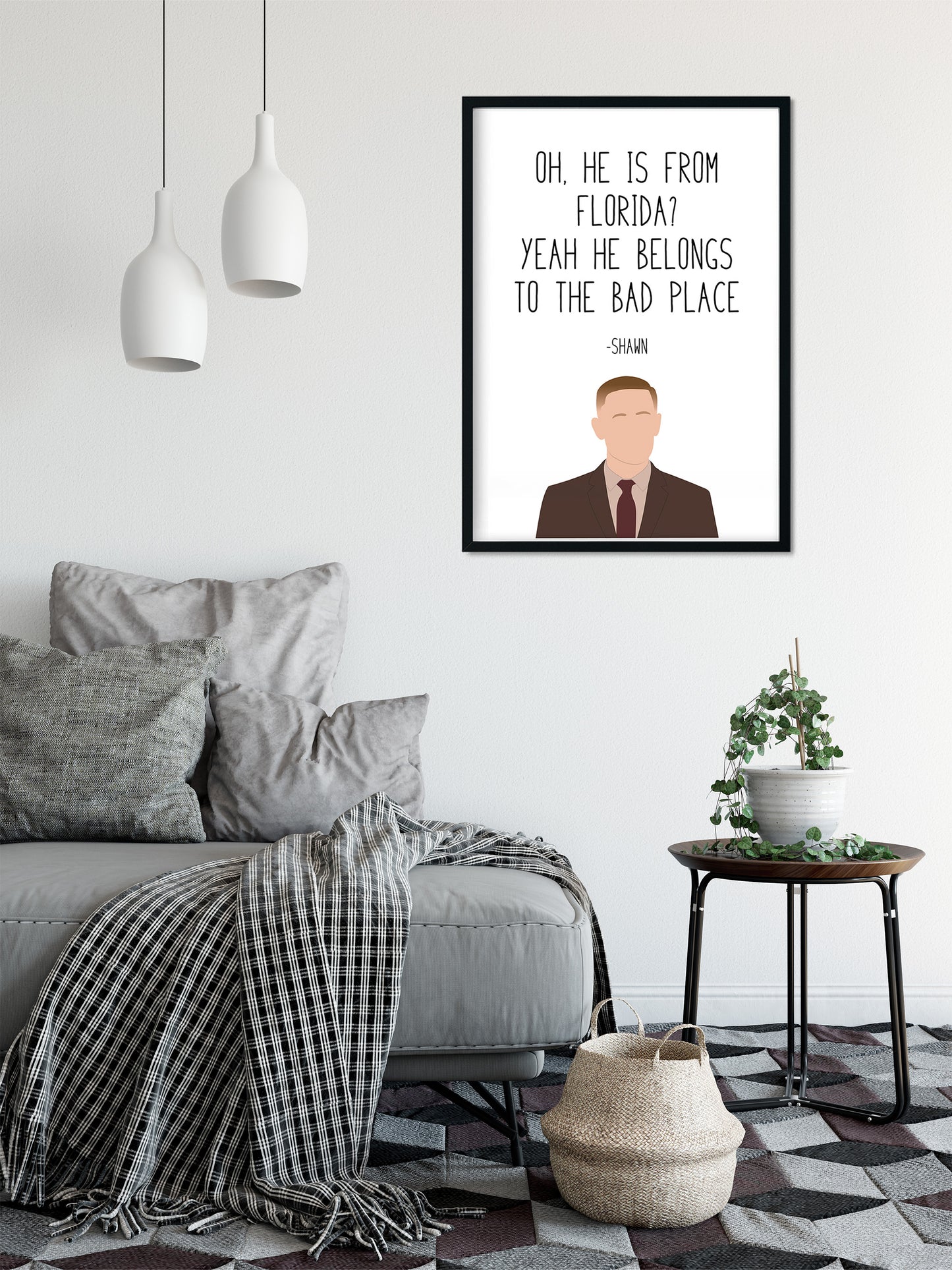 Shawn " Florida " Quote Print | Good Place Prints