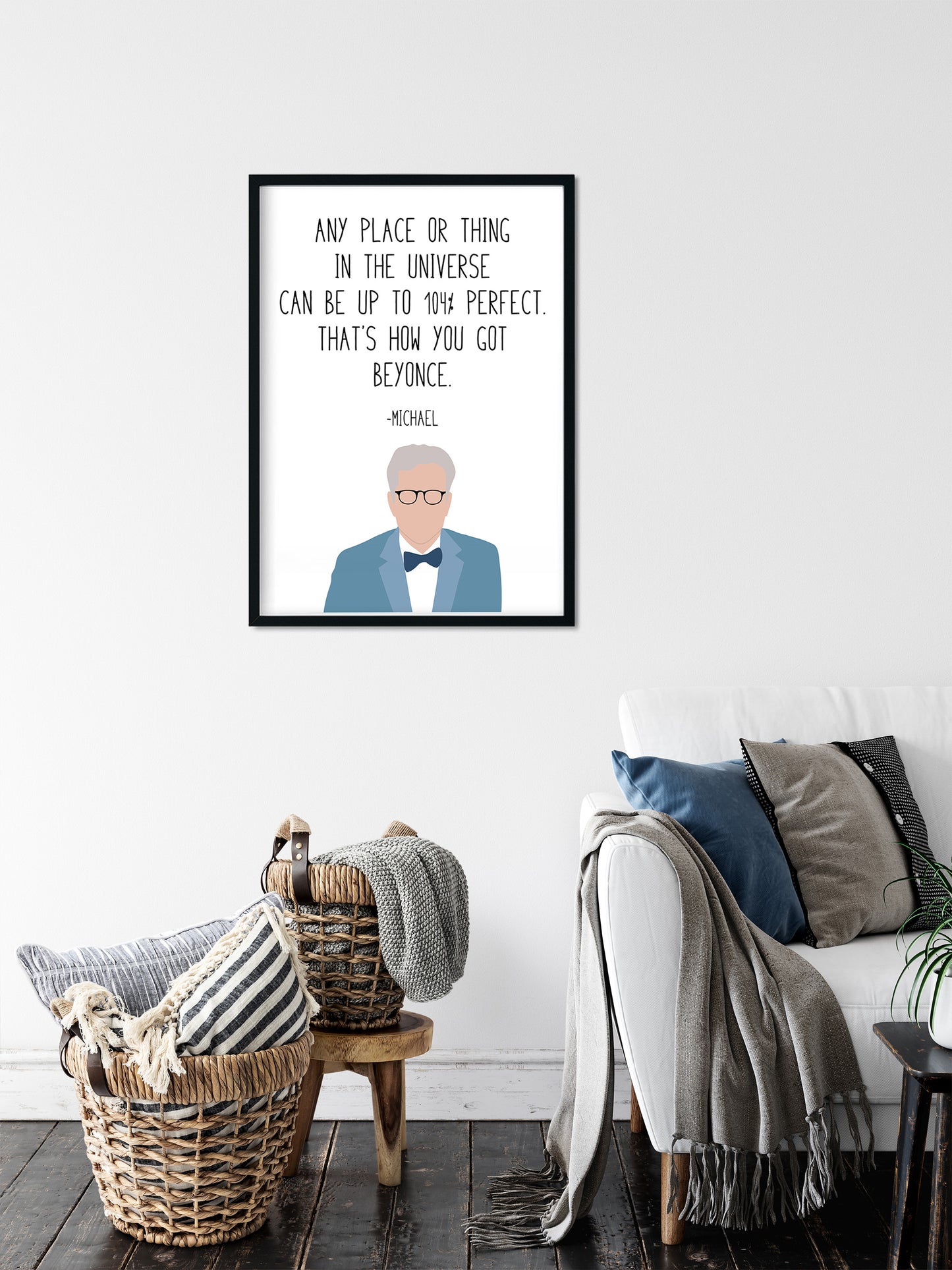 Michael " Perfect " Quote Print | Good Place Prints