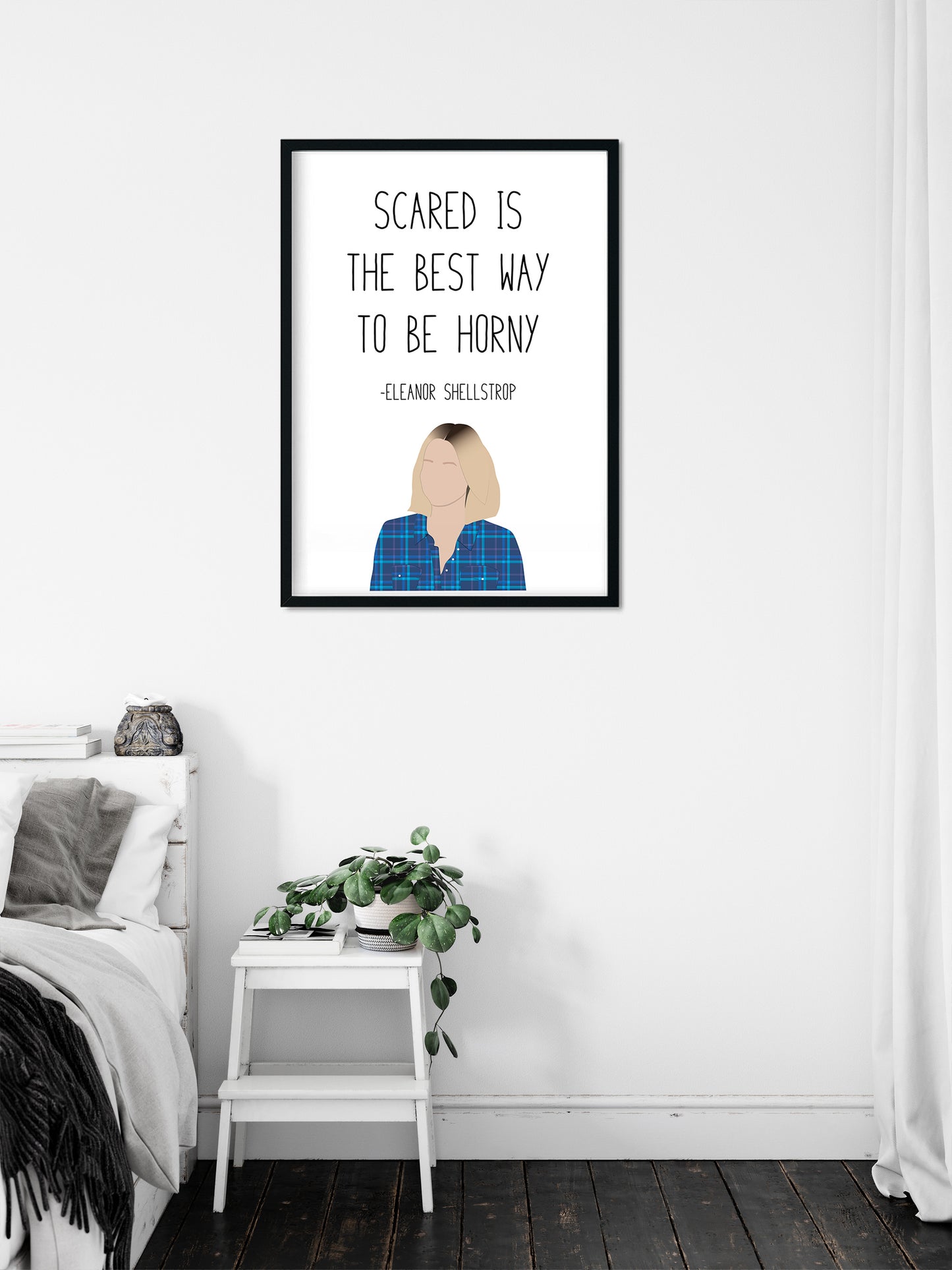 Eleanor Shellstrop " Horny " Quote Print | Good Place Prints