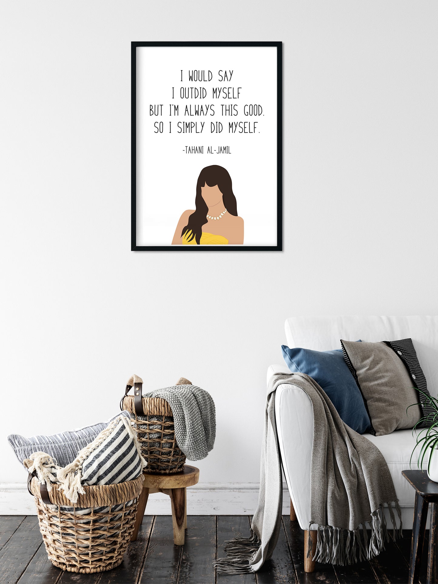 Tahani " Did Myself " Quote Print | Good Place Prints