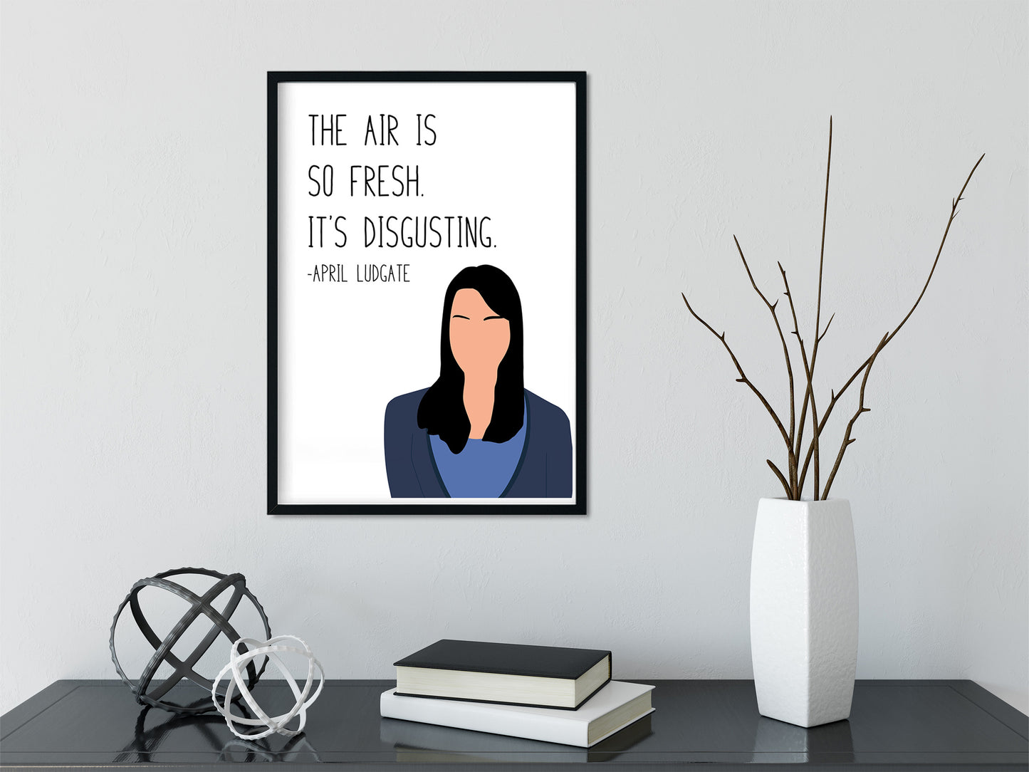 April Ludgate " Fresh Air " Quote Print | Parks and Recreation Prints