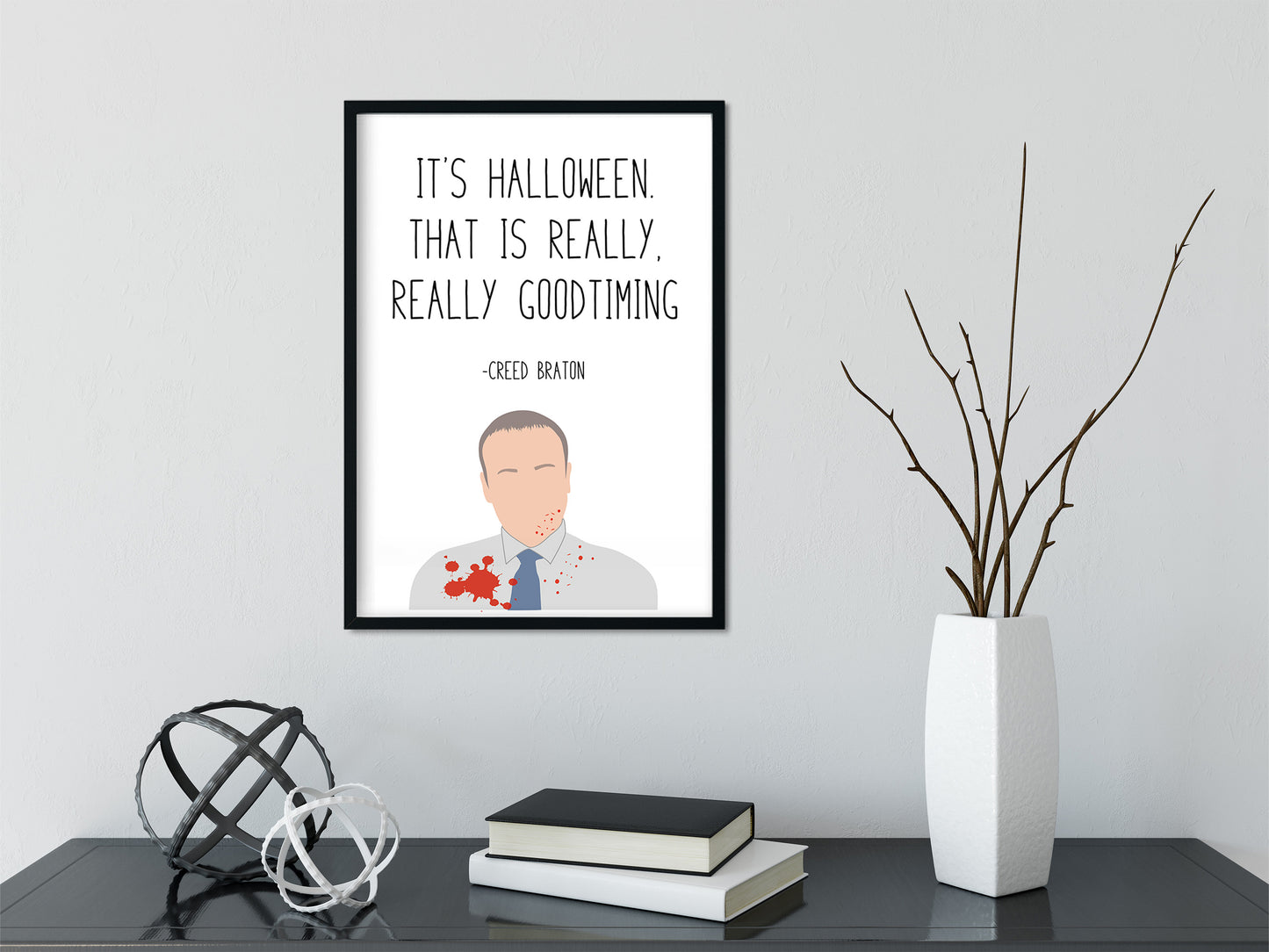 Creed Bratton " Halloween " Quote Print | The Office Prints