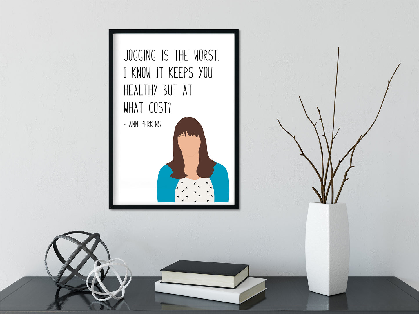 Ann Perkins " Jogging " Quote Print | Parks and Recreation Prints