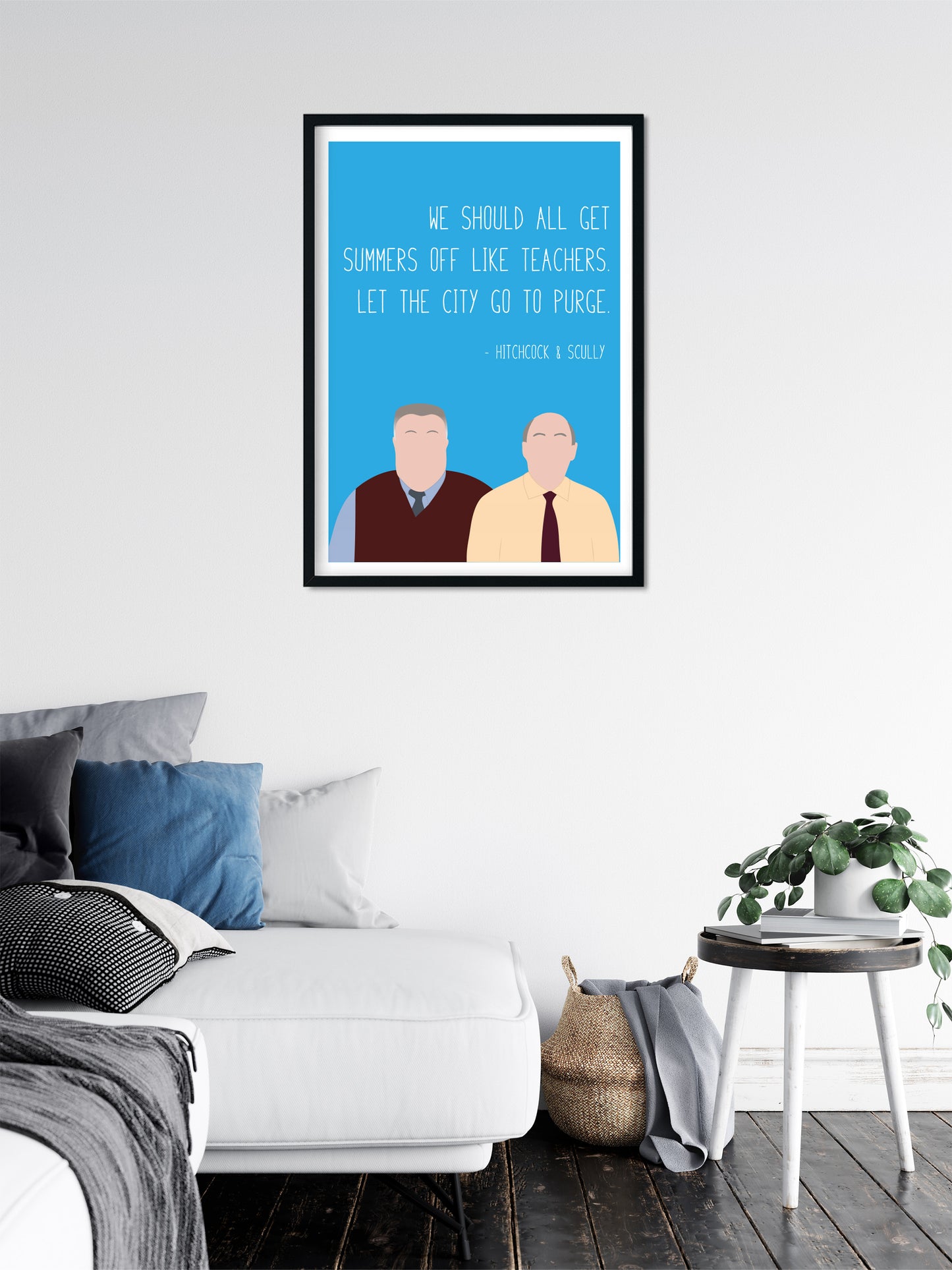 Hitchcock and Scully " Purge " Quote Print | B99 Prints