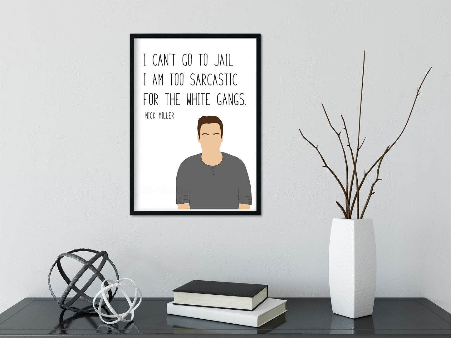 Nick Miller " Jail " Quote Print | New Girl Prints