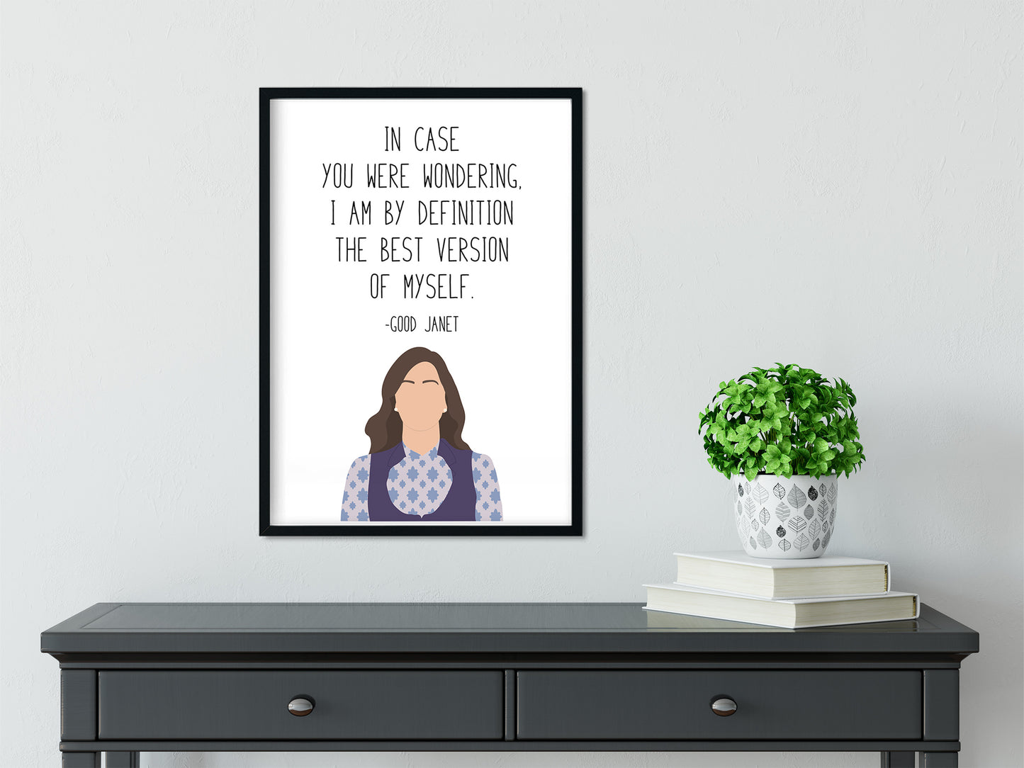 Janet " Best Version " Quote Print | Good Place Prints