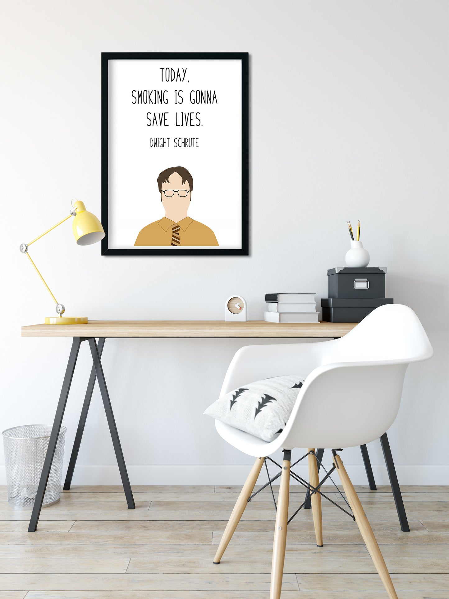 Dwight Schrute " Smoking " Quote Print | The Office Prints