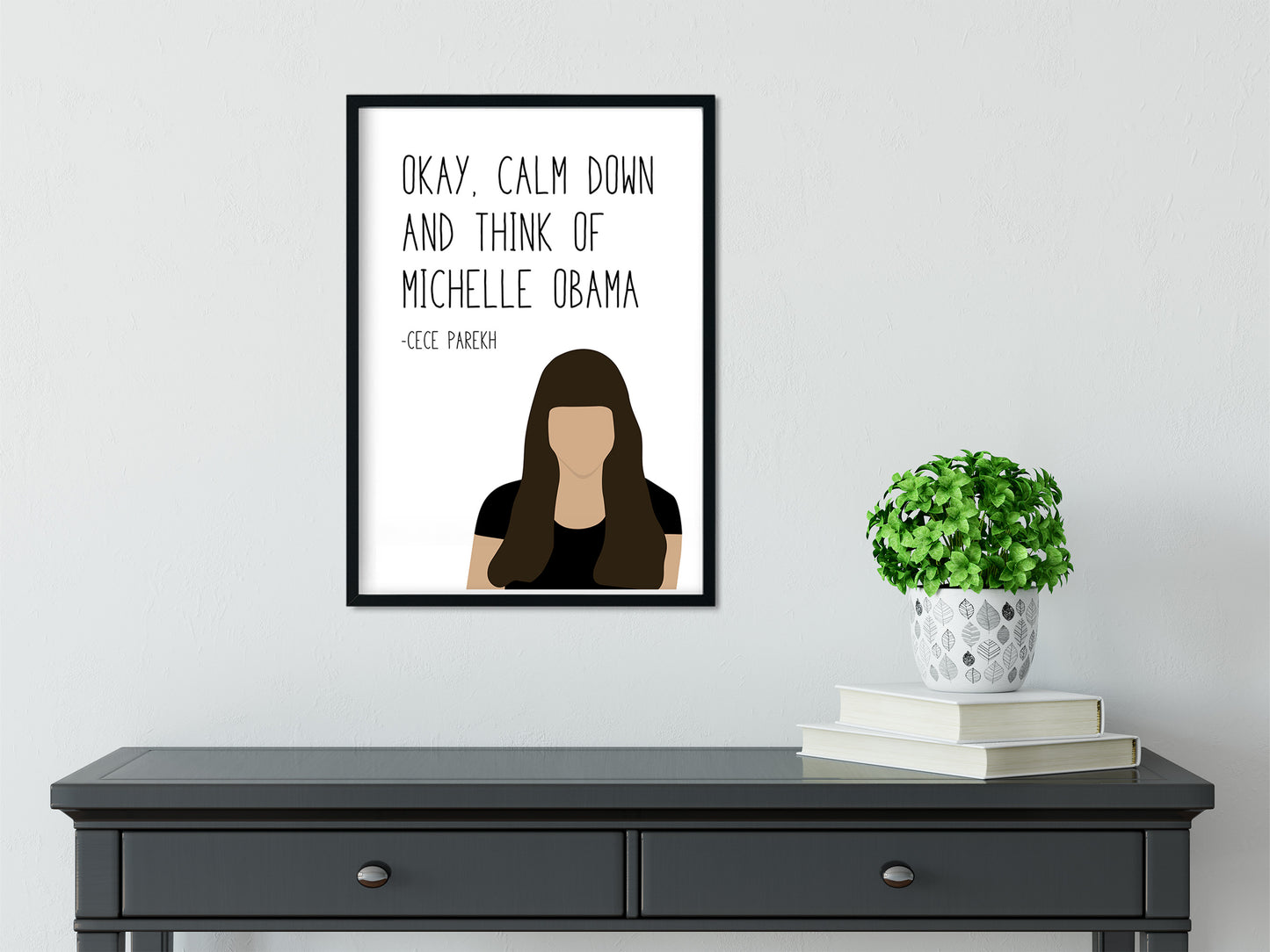 Cece " Calm Down " Quote Print | New Girl Prints