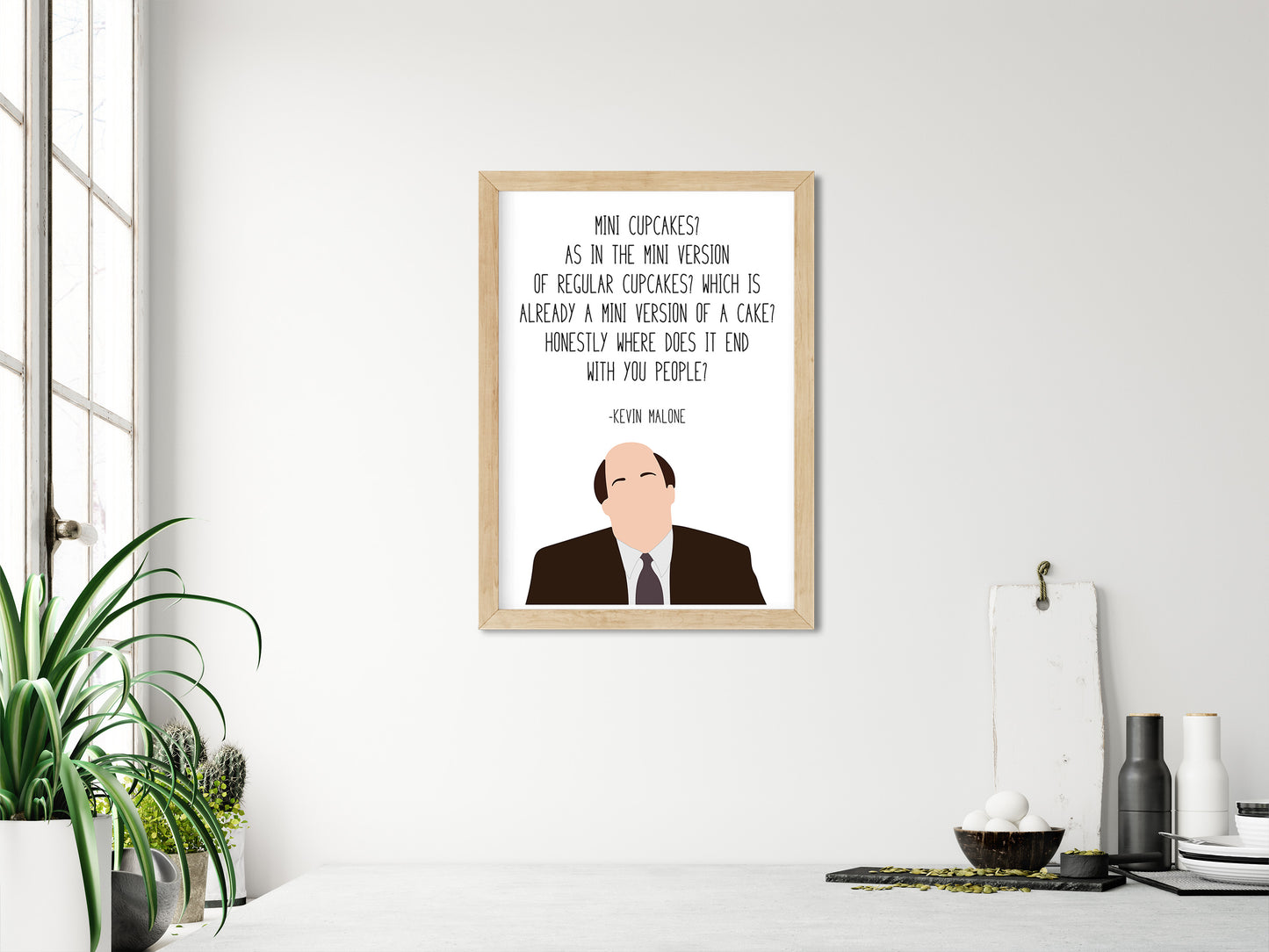 Kevin Malone " Mini Cupcakes " Quote Print | The Office Prints