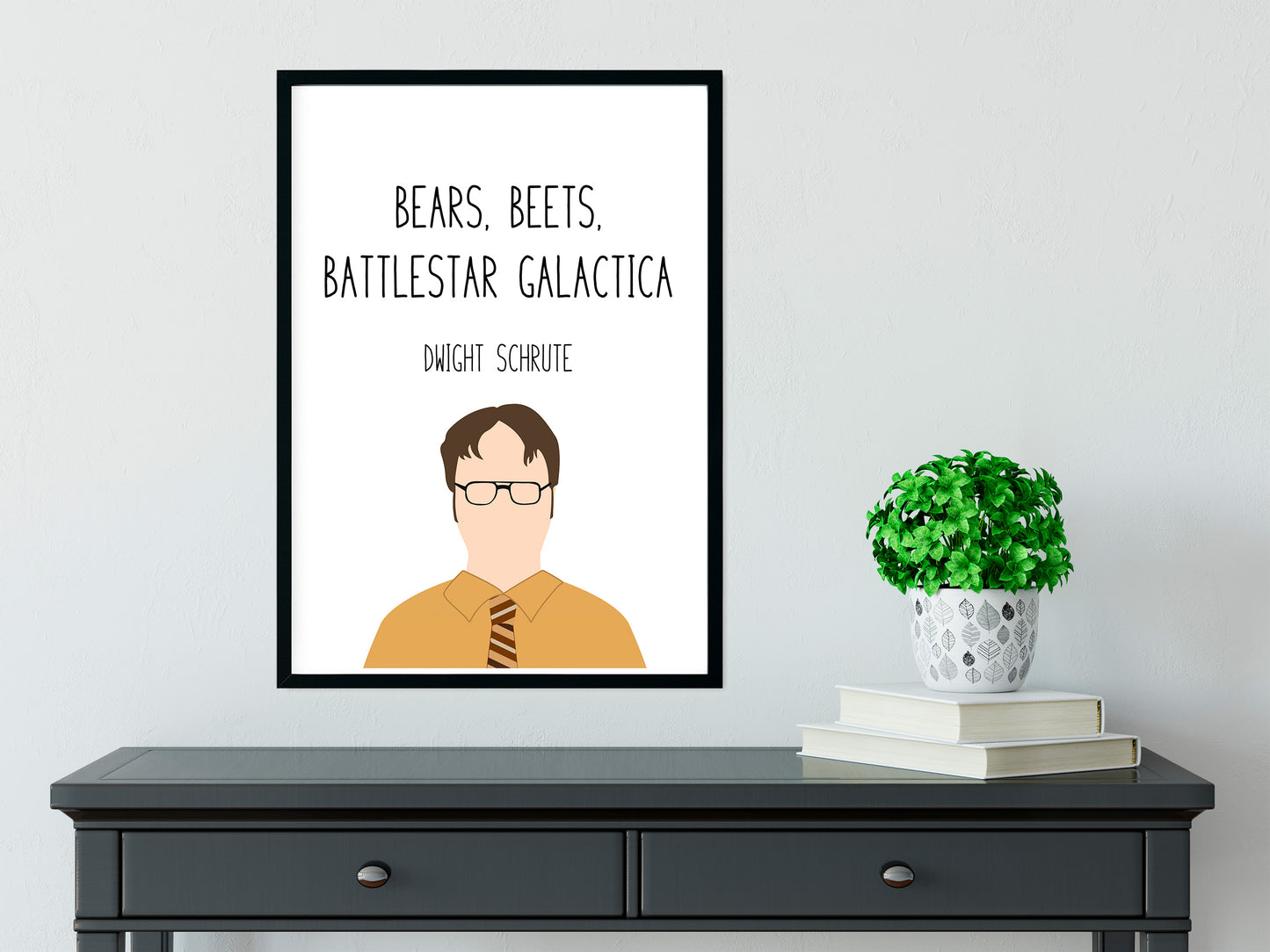 Dwight Schrute " Bears Beets " Quote Print | The Office Prints