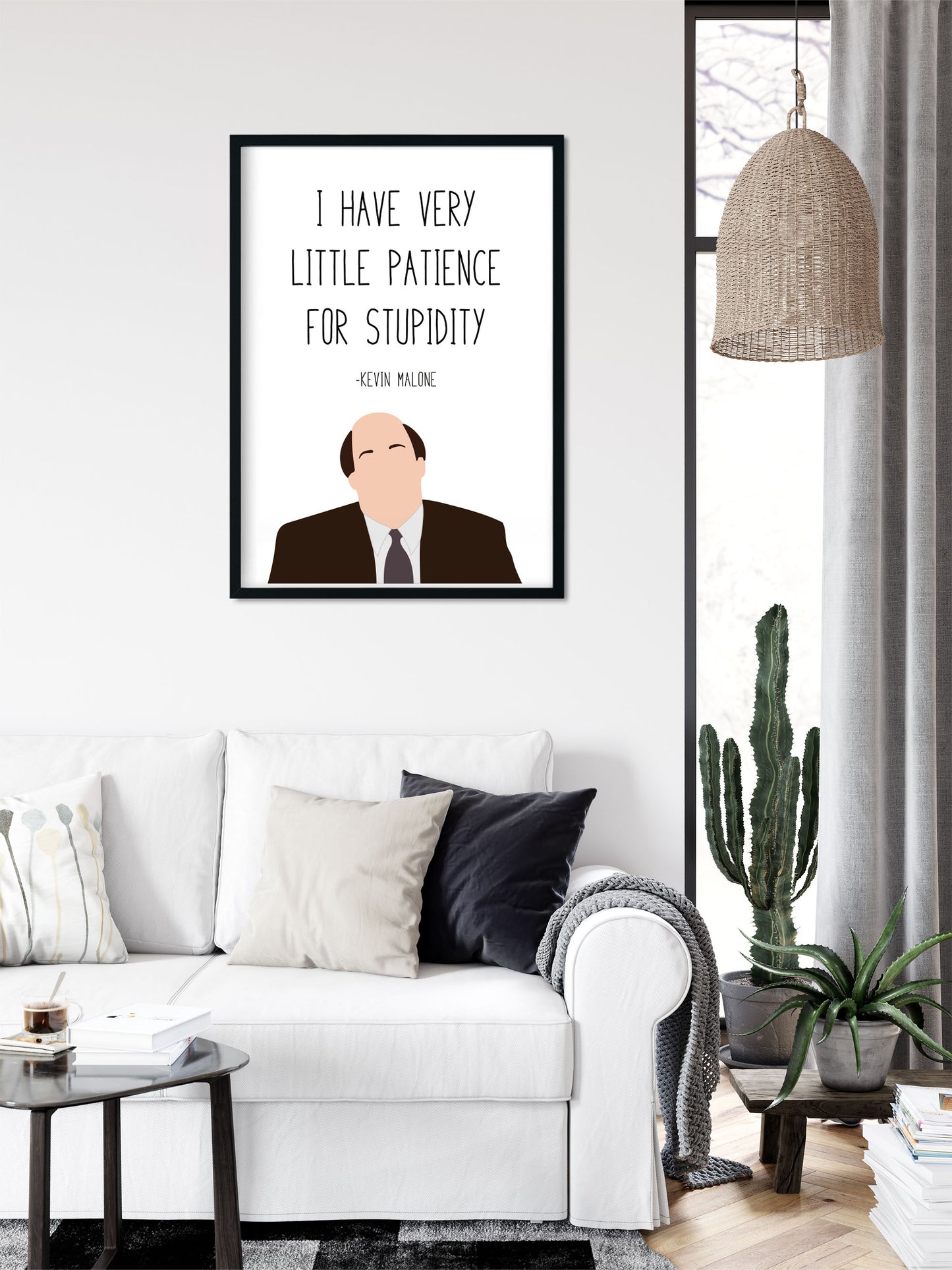 Kevin Malone " Stupidity " Quote Print | The Office Prints