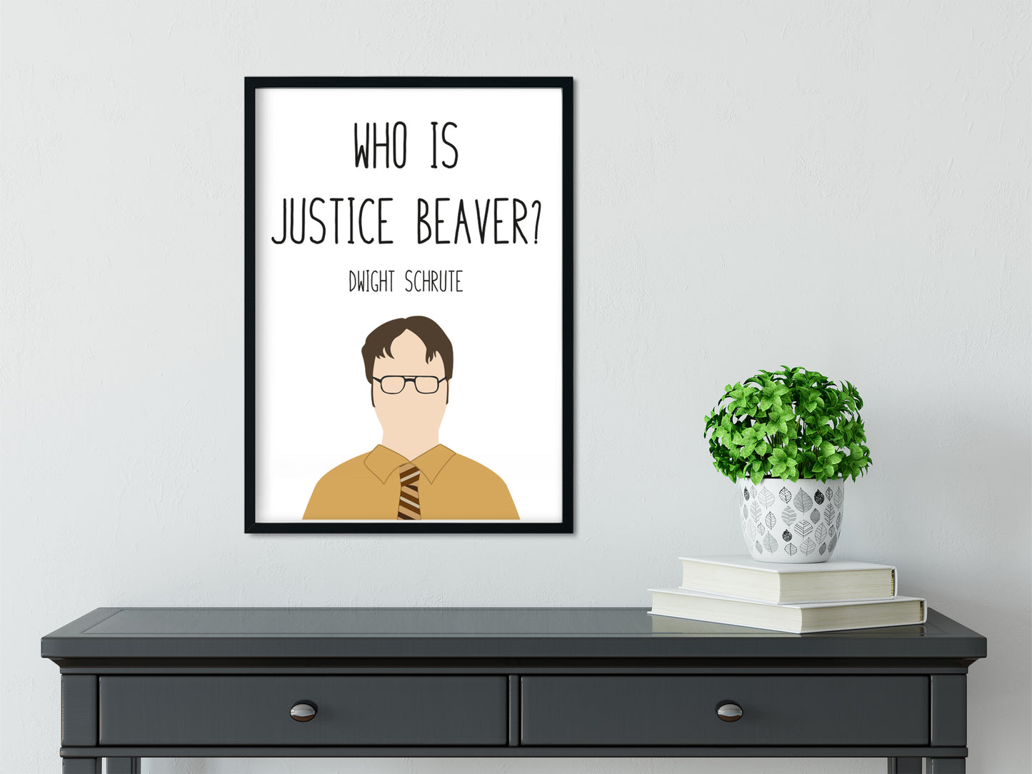 Dwight Schrute " Justice Beaver " Quote Print | The Office Prints
