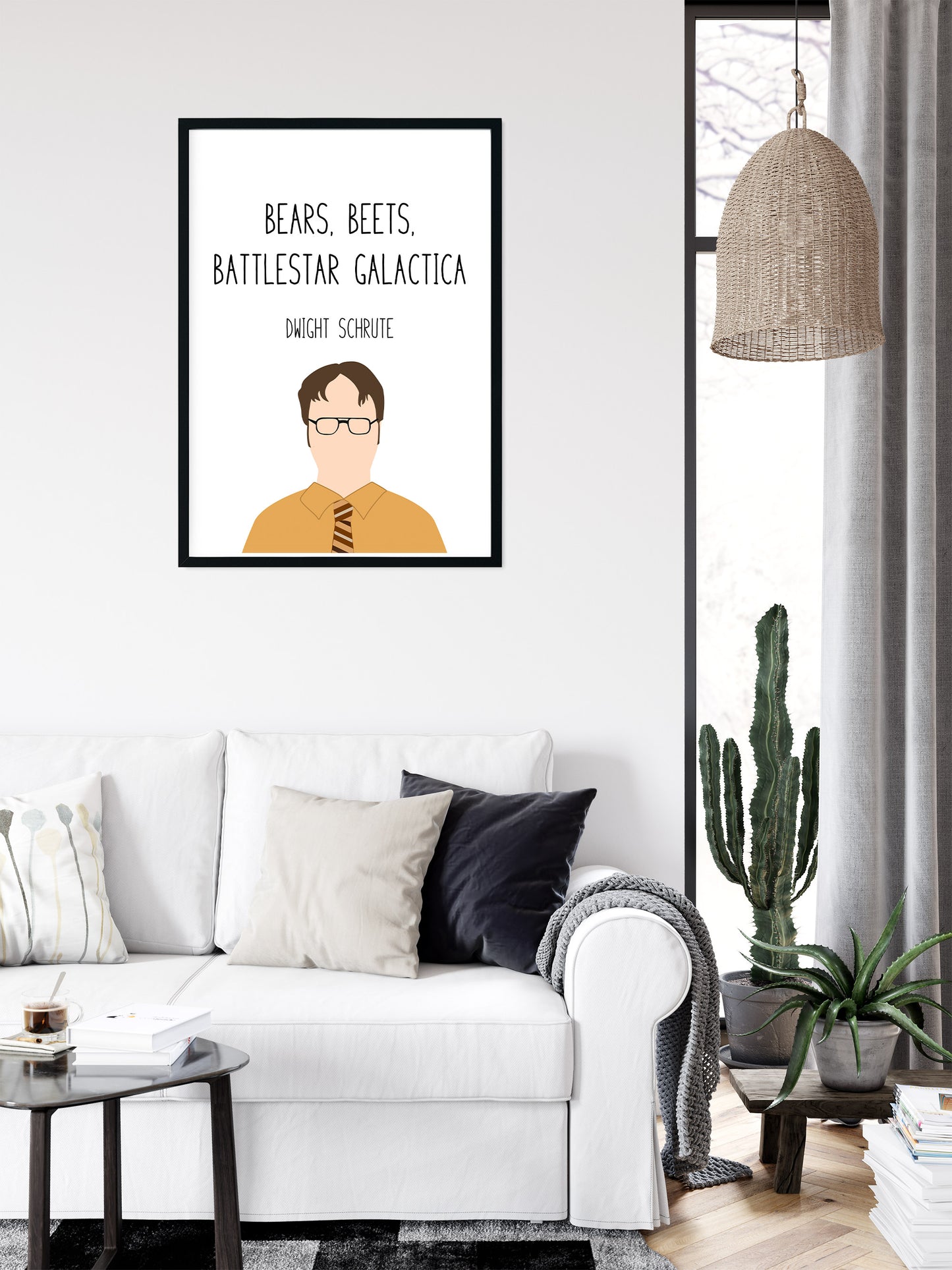 Dwight Schrute " Bears Beets " Quote Print | The Office Prints