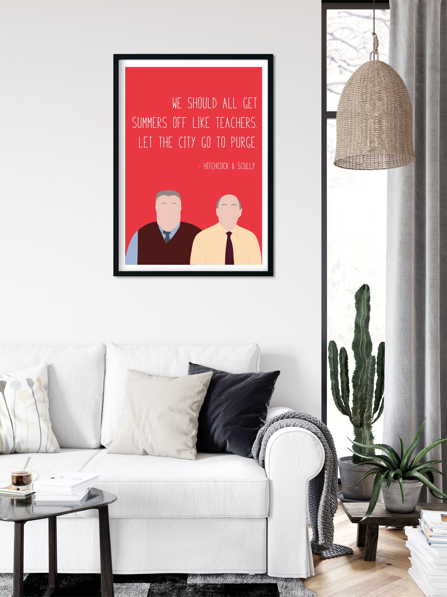 Hitchcock and Scully " Purge " Quote Print | B99 Prints