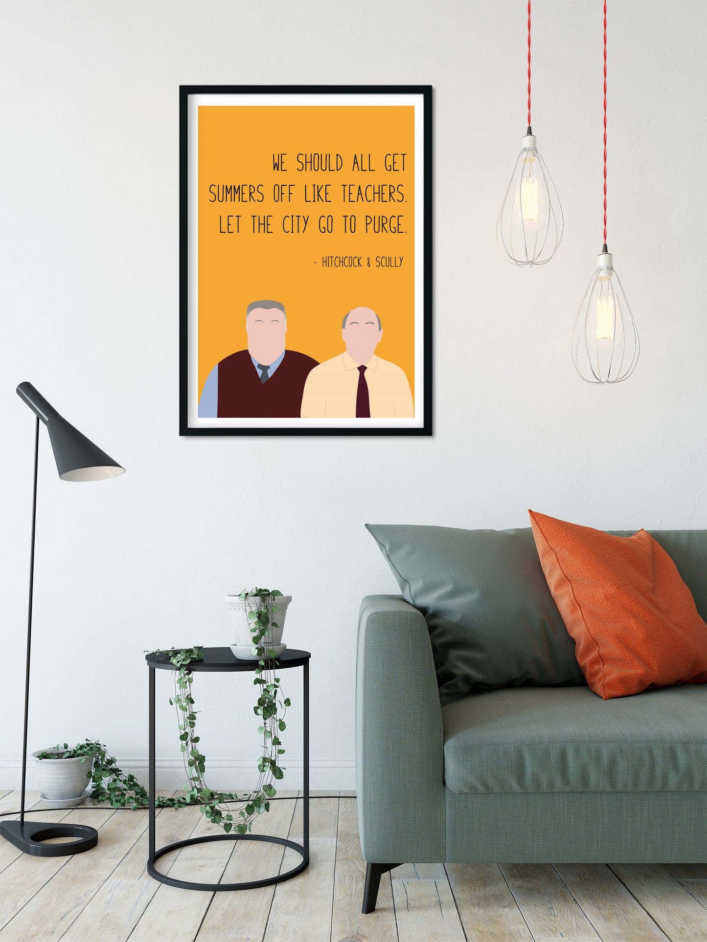 Hitchcock and Scully " Purge " Quote Print | B99 Prints