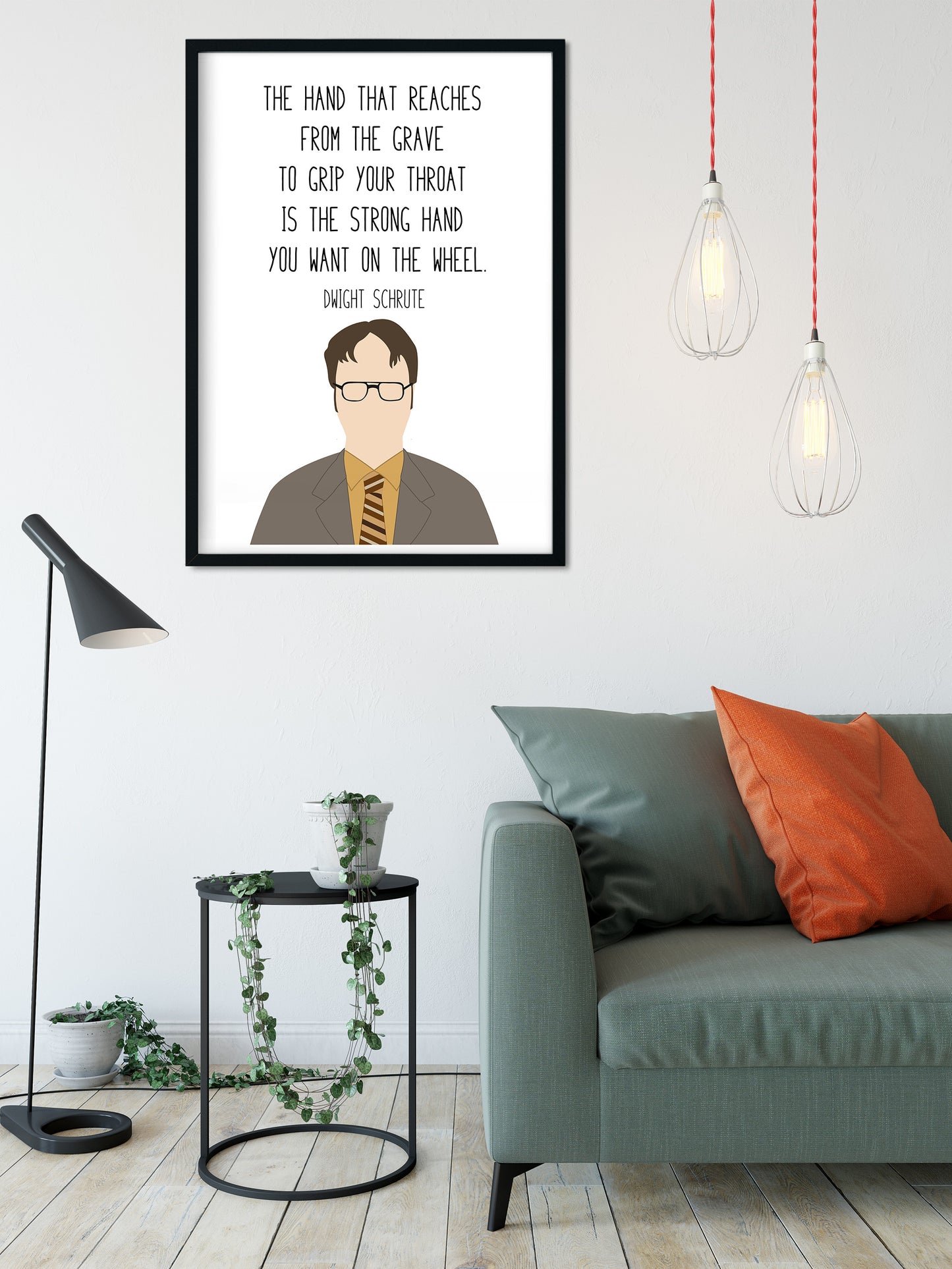 Dwight Schrute " Strong Hand " Quote Print | The Office Prints