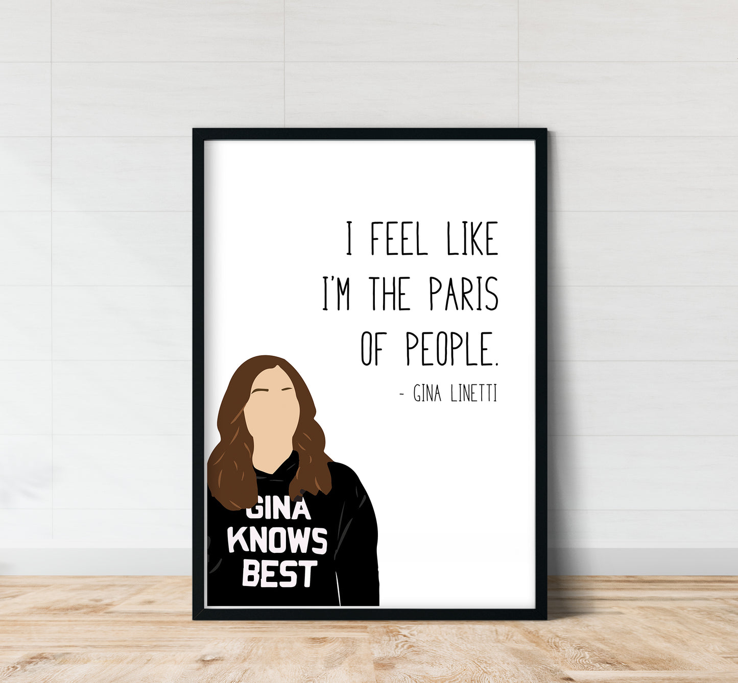 Gina Linetti " Paris of People " Quote Print | B99 Prints