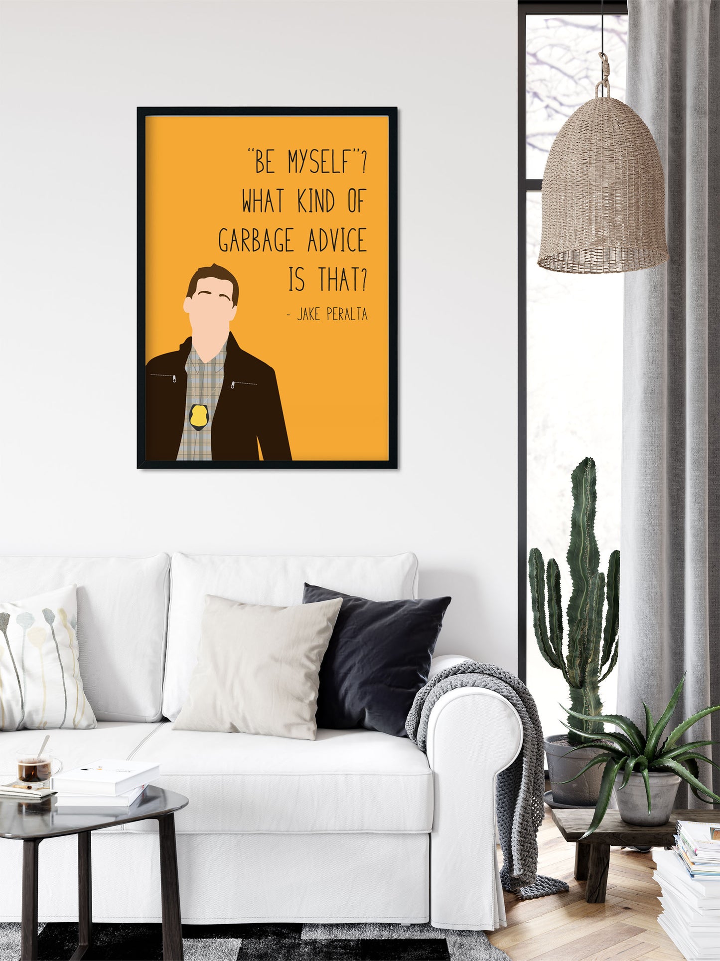 Jake Peralta " Be Myself " Quote Print | B99 Prints