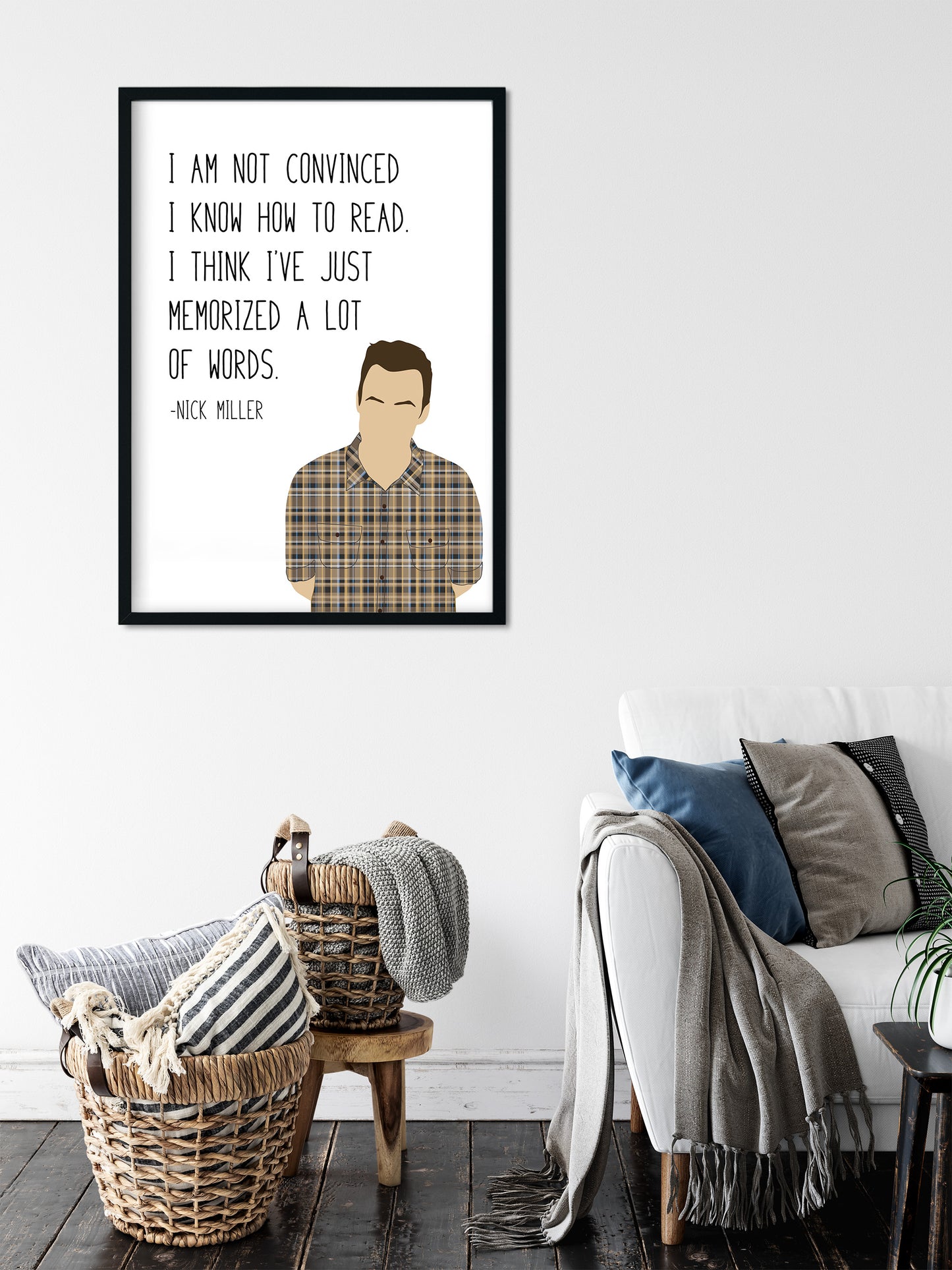 Nick Miller " How to Read " Quote Print | New Girl Prints