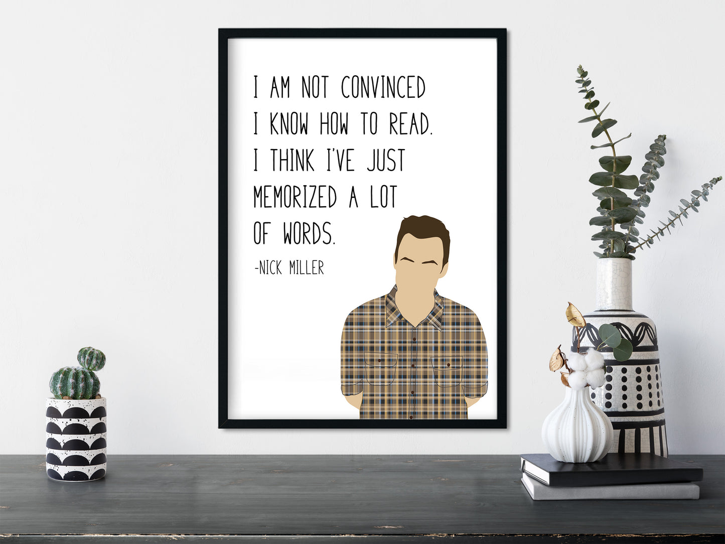 Nick Miller " How to Read " Quote Print | New Girl Prints