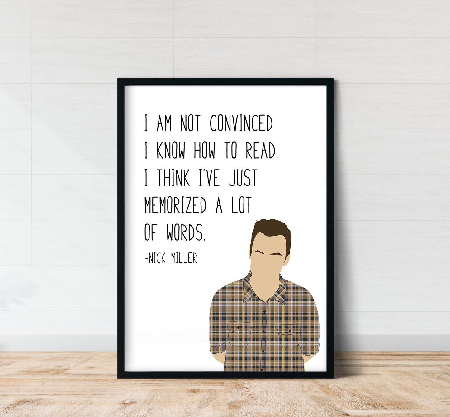 Nick Miller " How to Read " Quote Print | New Girl Prints