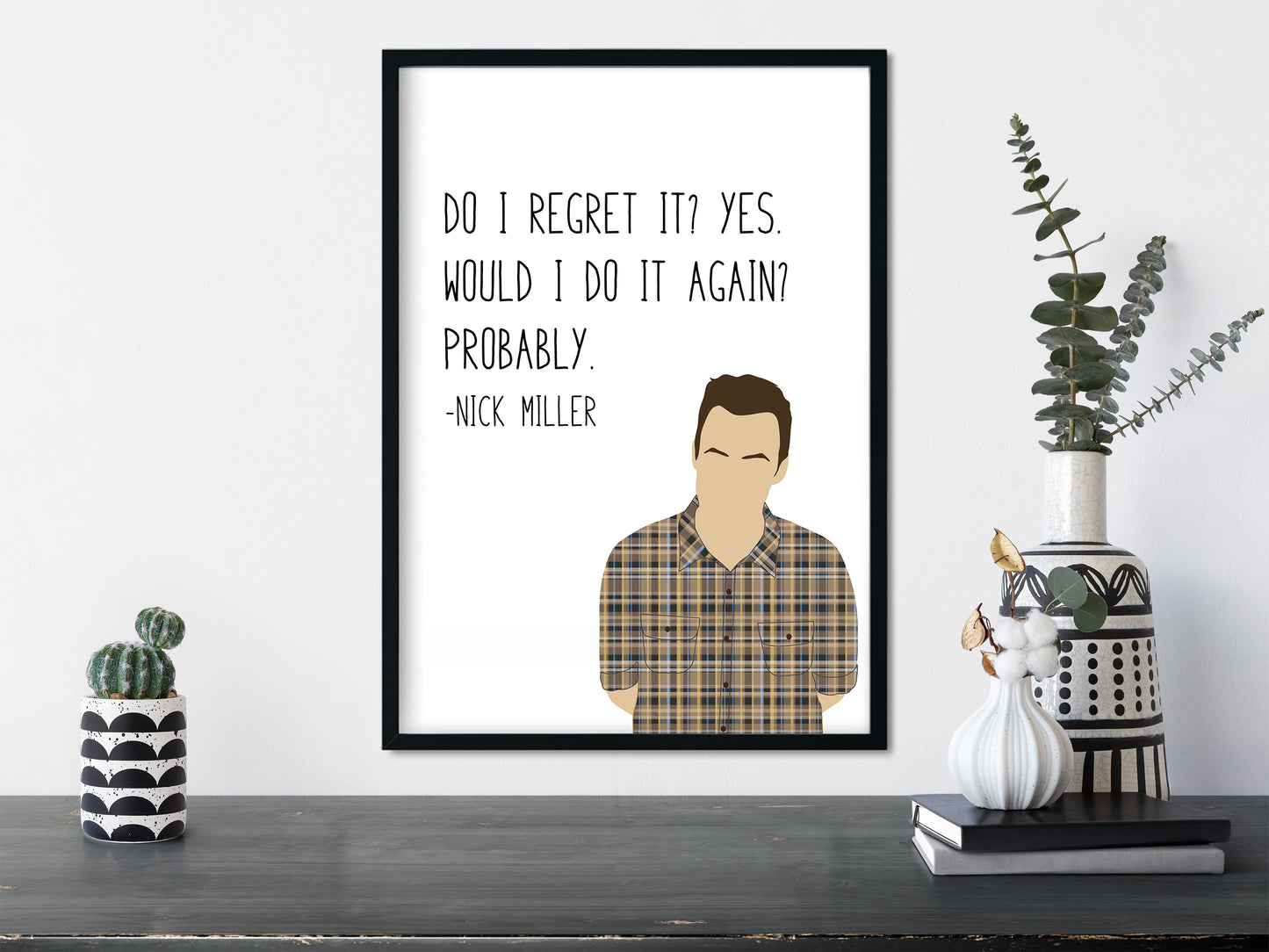 Nick Miller " Regret " Quote Print | New Girl Prints