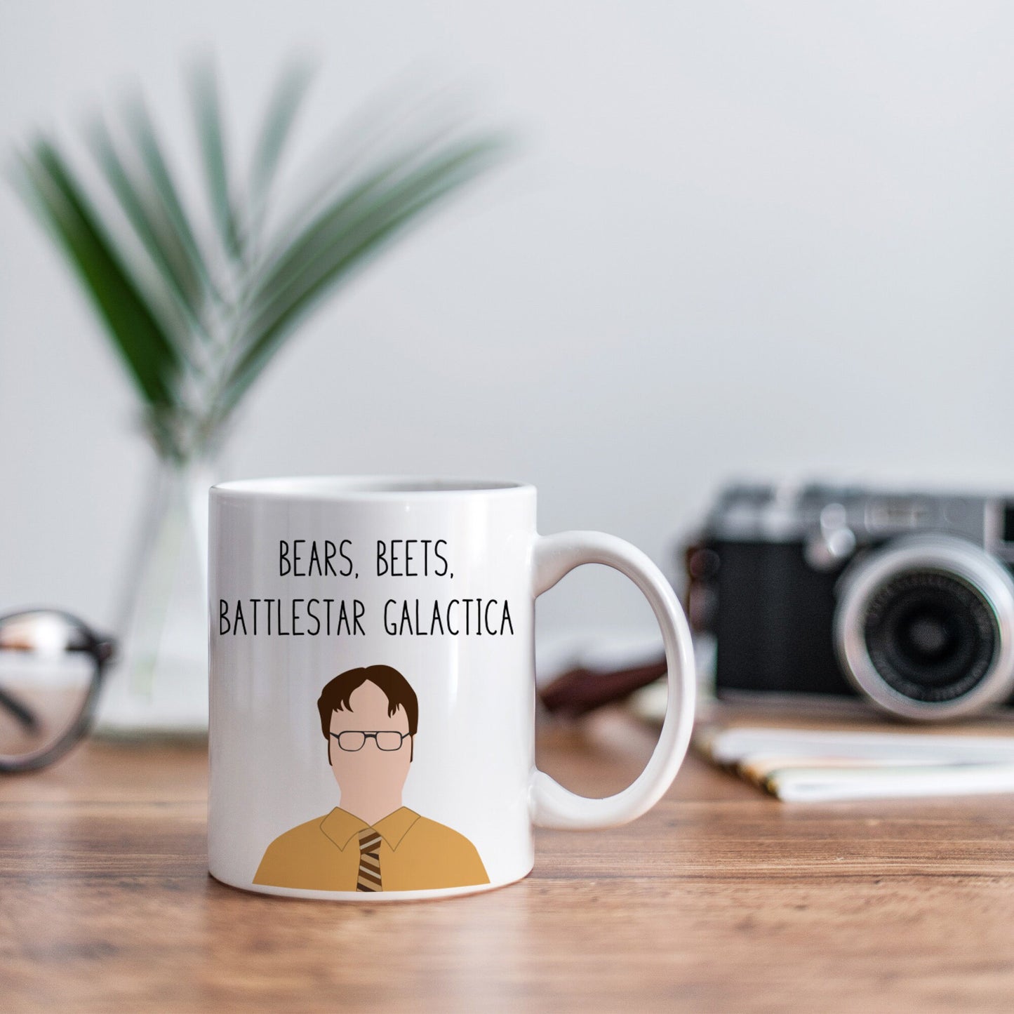 Dwight Schrute " Bears, Beets, Battlestar " Quote Mug