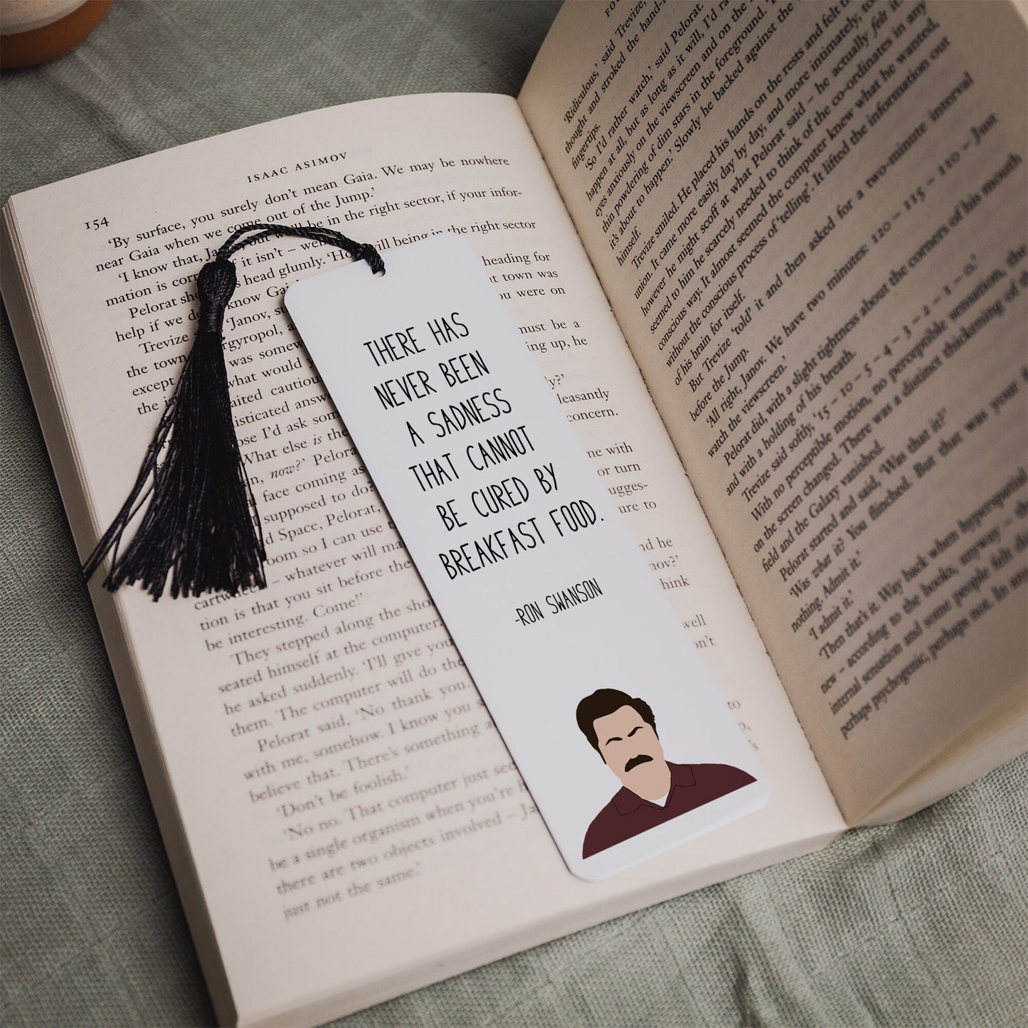 Ron Swanson " Breakfast Food " Quote Bookmark | Parks and Recreation