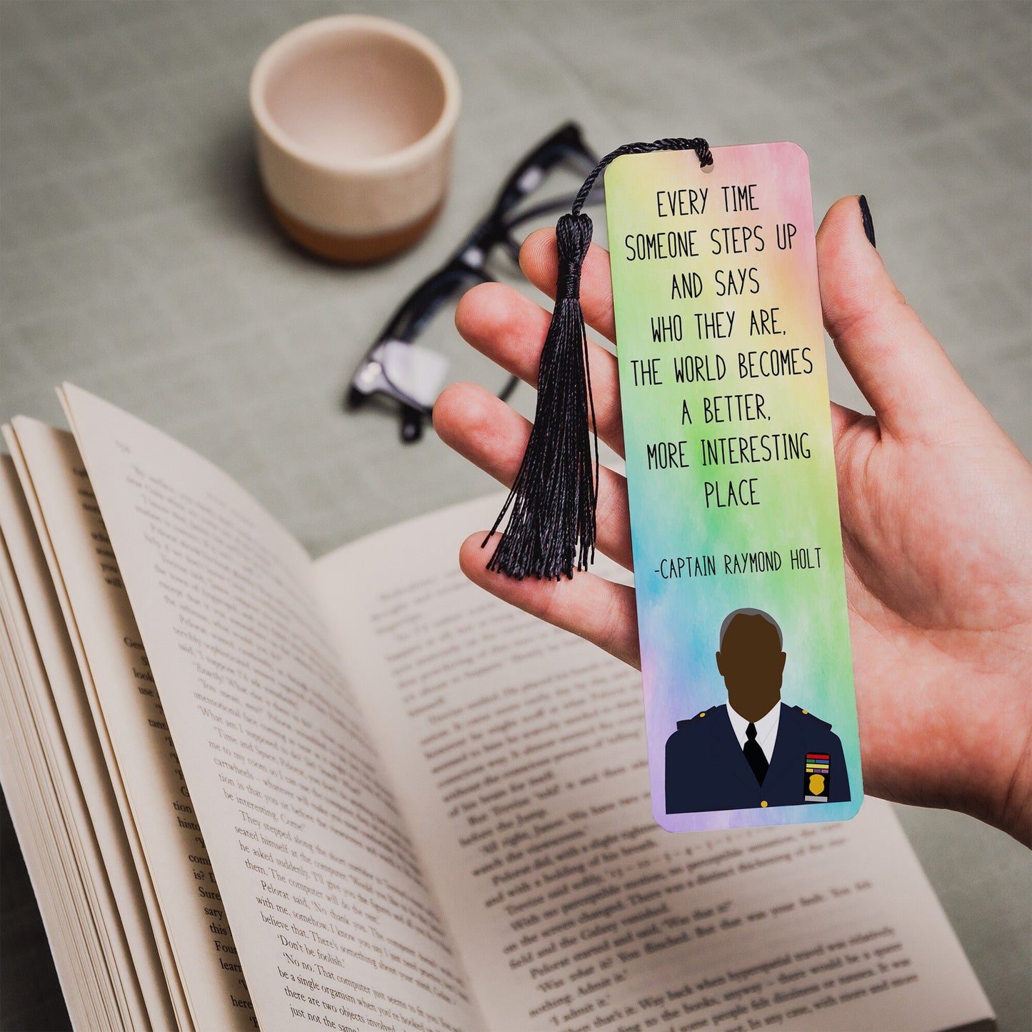 Captain Holt " Step Up " Quote Bookmark | Brooklyn Nine Nine Gifts