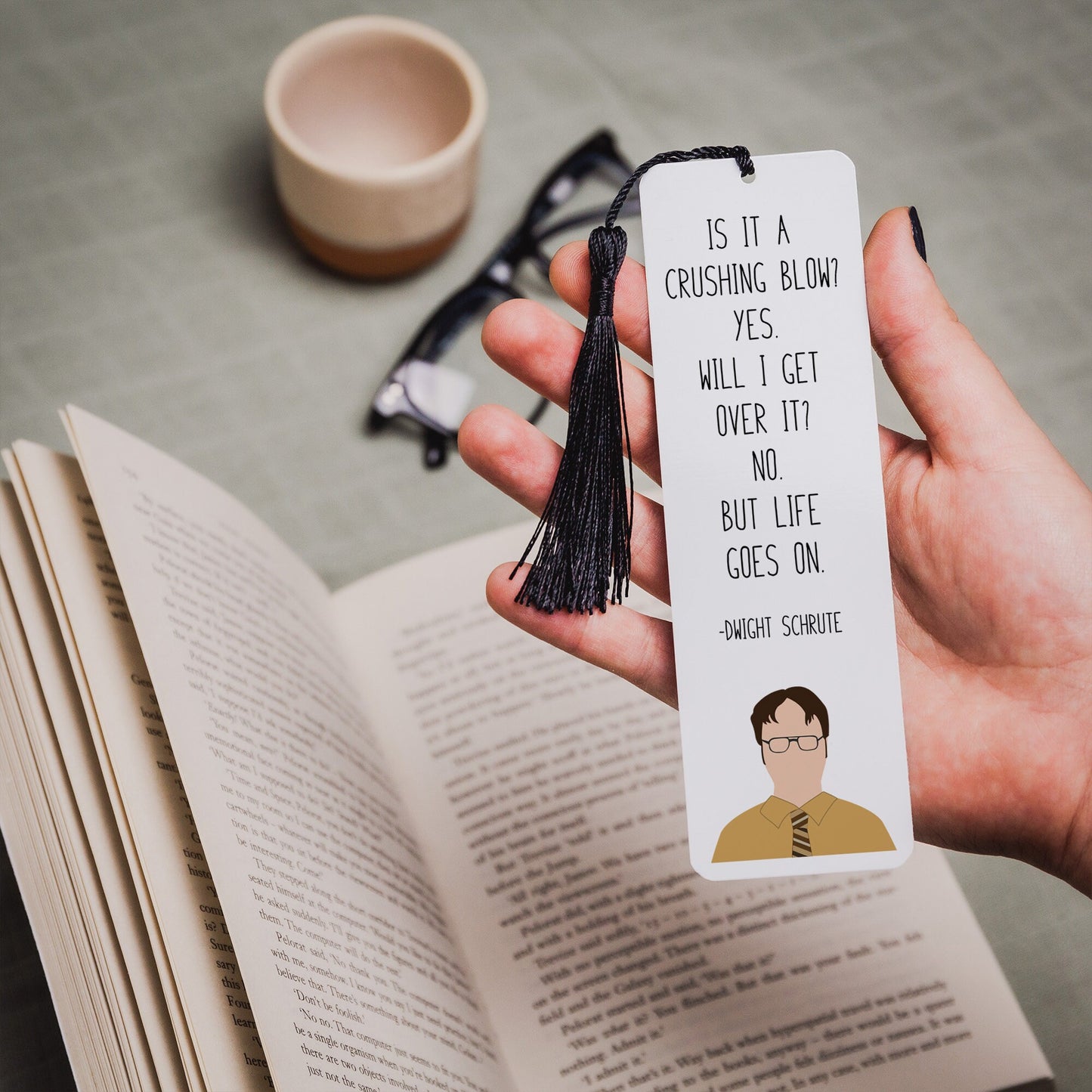 Dwight Schrute " Crushing Blow " Quote Bookmark | The Office Gifts