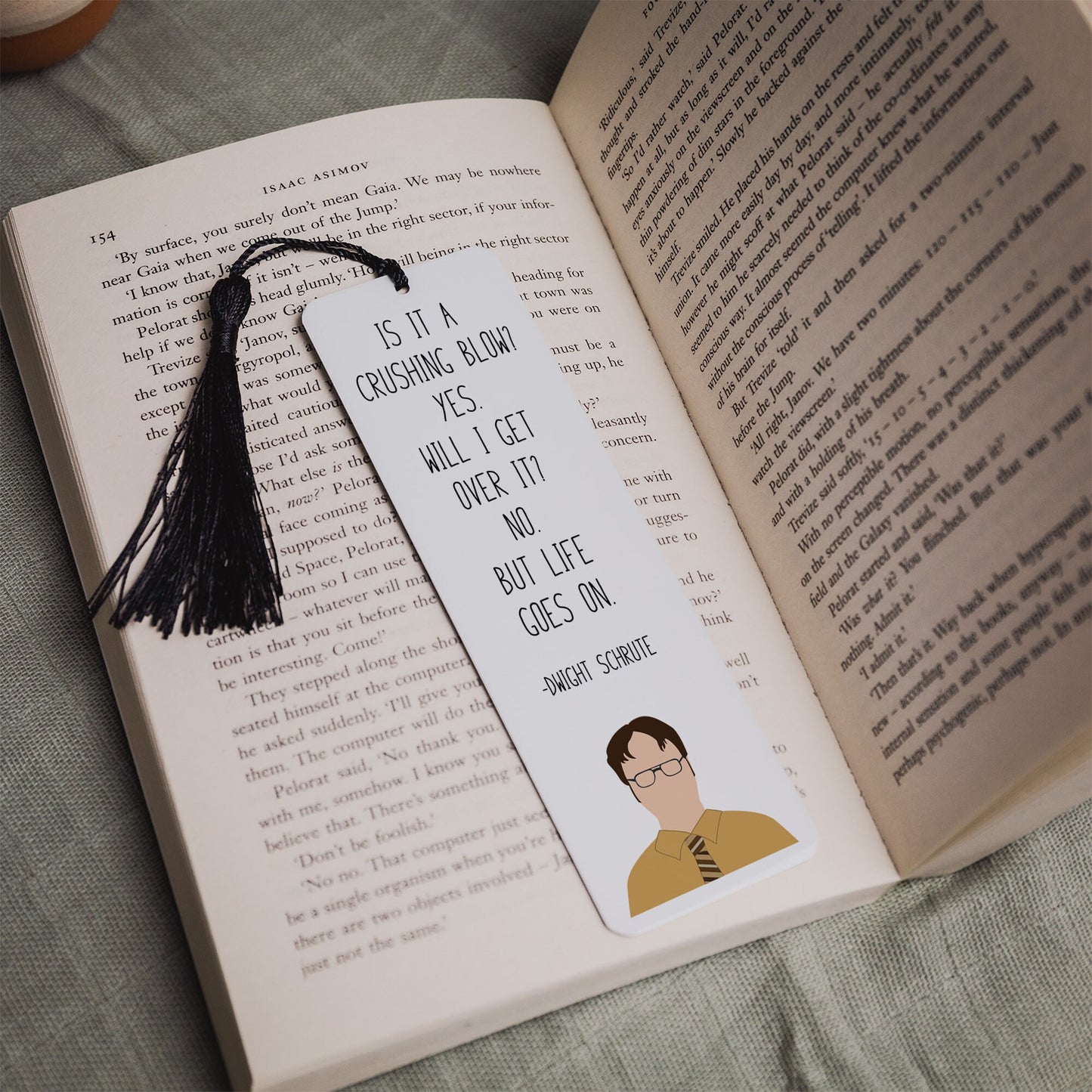Dwight Schrute " Crushing Blow " Quote Bookmark | The Office Gifts