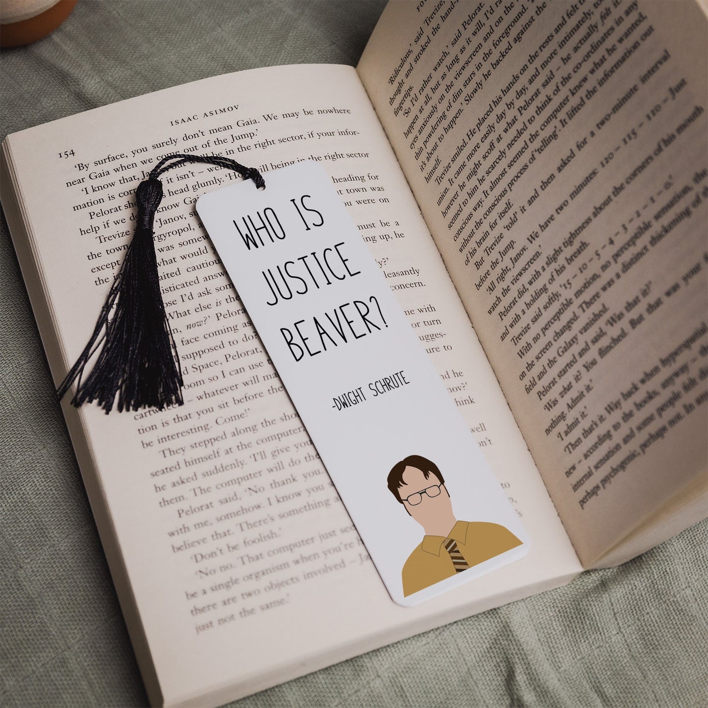Dwight Schrute " Justice Beaver " Quote Bookmark | The Office Gifts