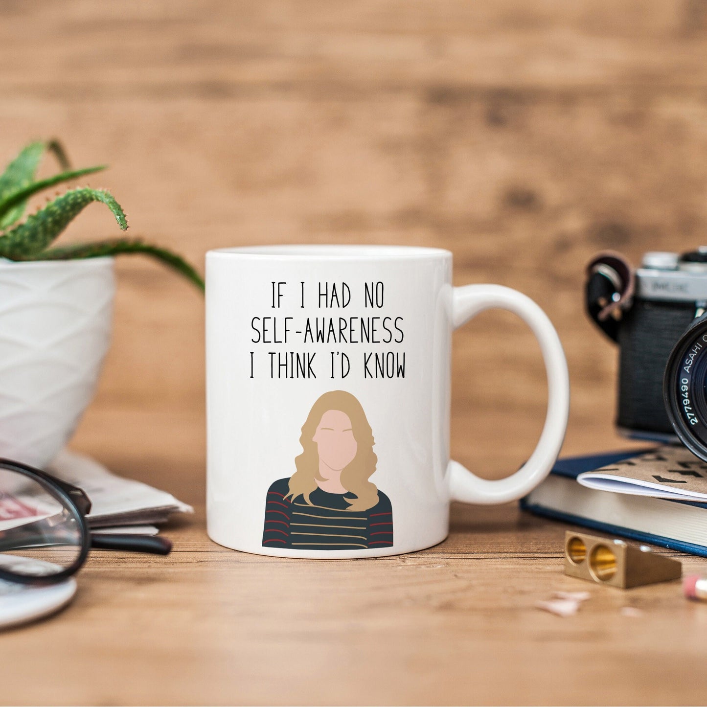 Britta Perry " Self Awareness " Quote Mug