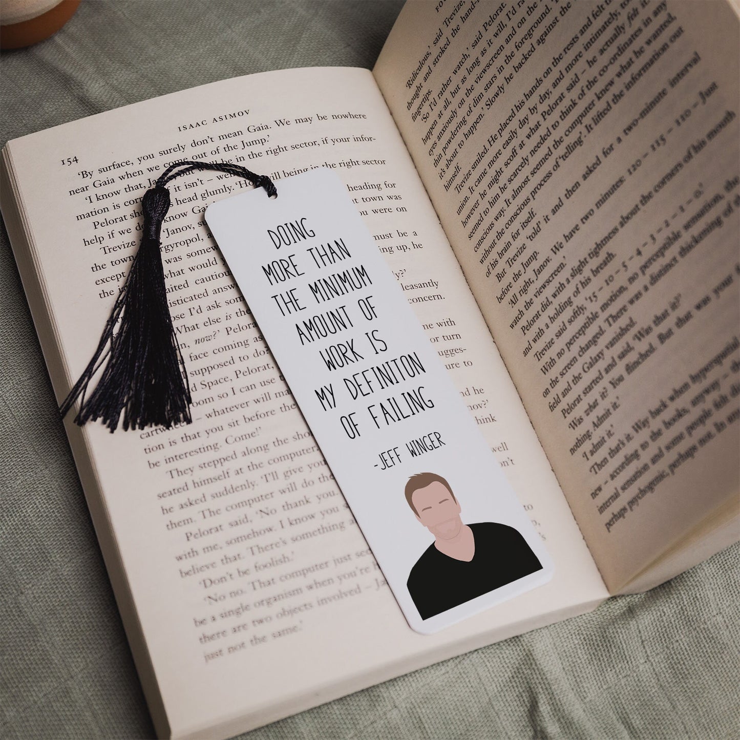Jeff Winger "Failing" Quote Bookmark | Community Gifts