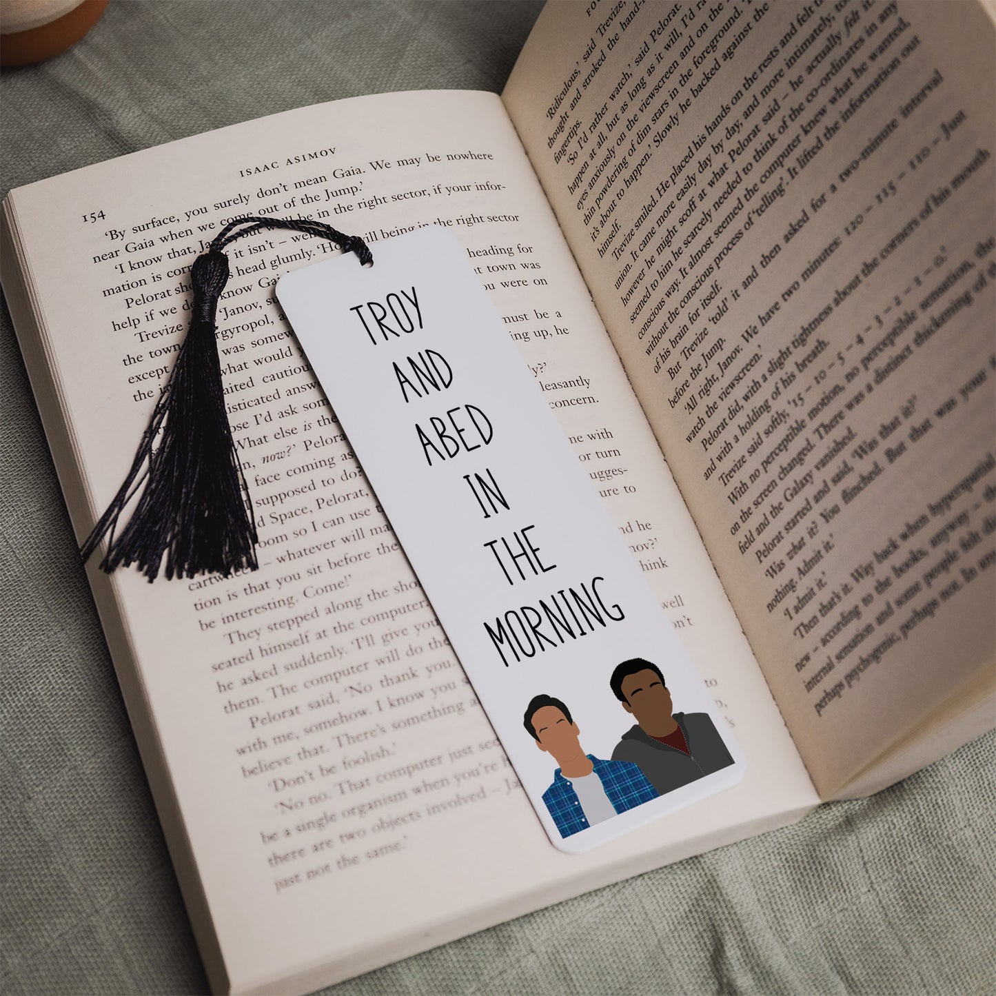 Troy and Abed "In The Morning" Quote Bookmark | Community Gifts
