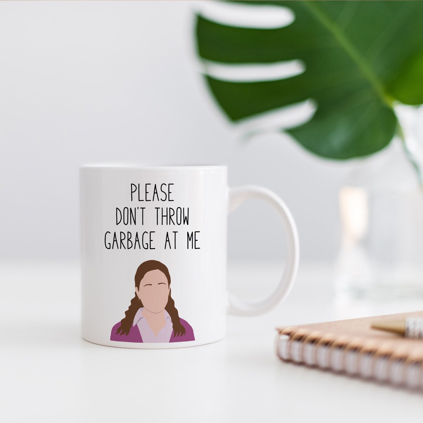 Pam Beasley " Garbage " Quote Mug