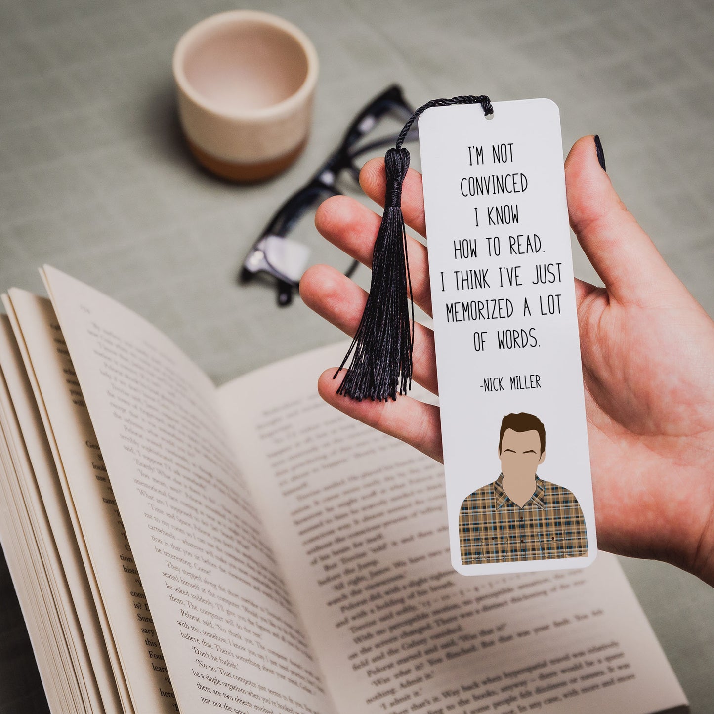 Nick Miller " How to Read " Quote Bookmark | New Girl Gifts